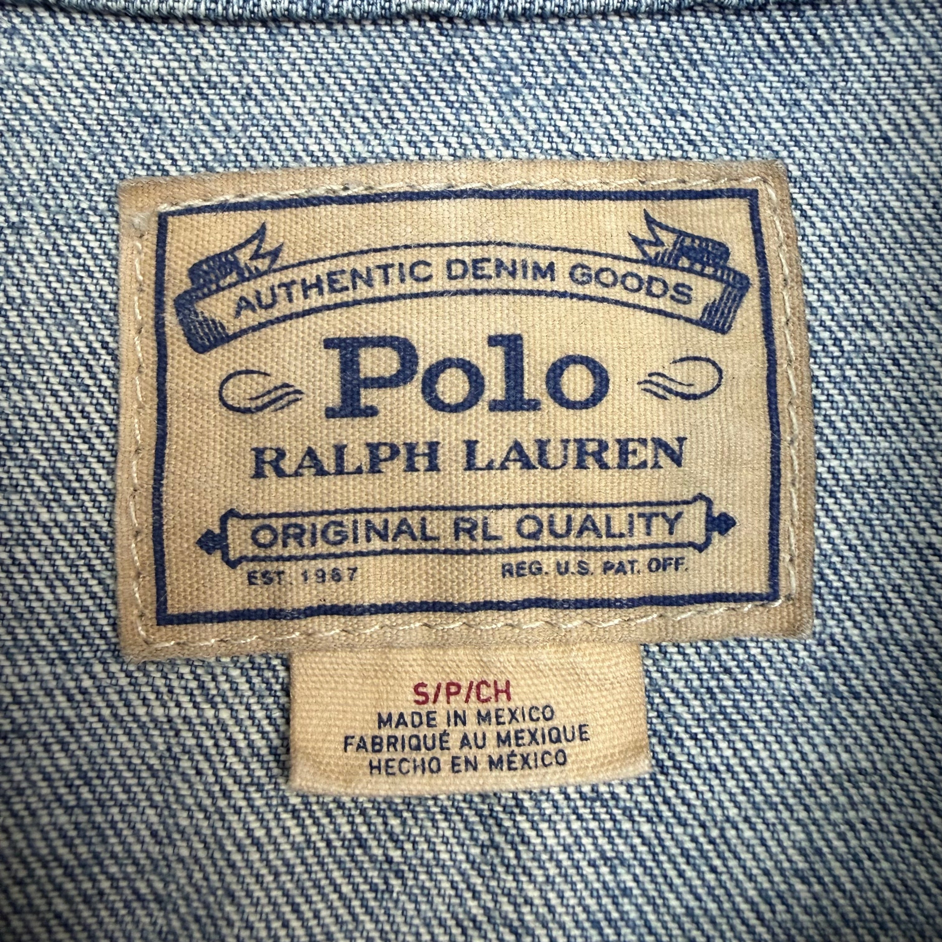 Polo Ralph Lauren Alpine World Cup Racing Denim Jacket Blue