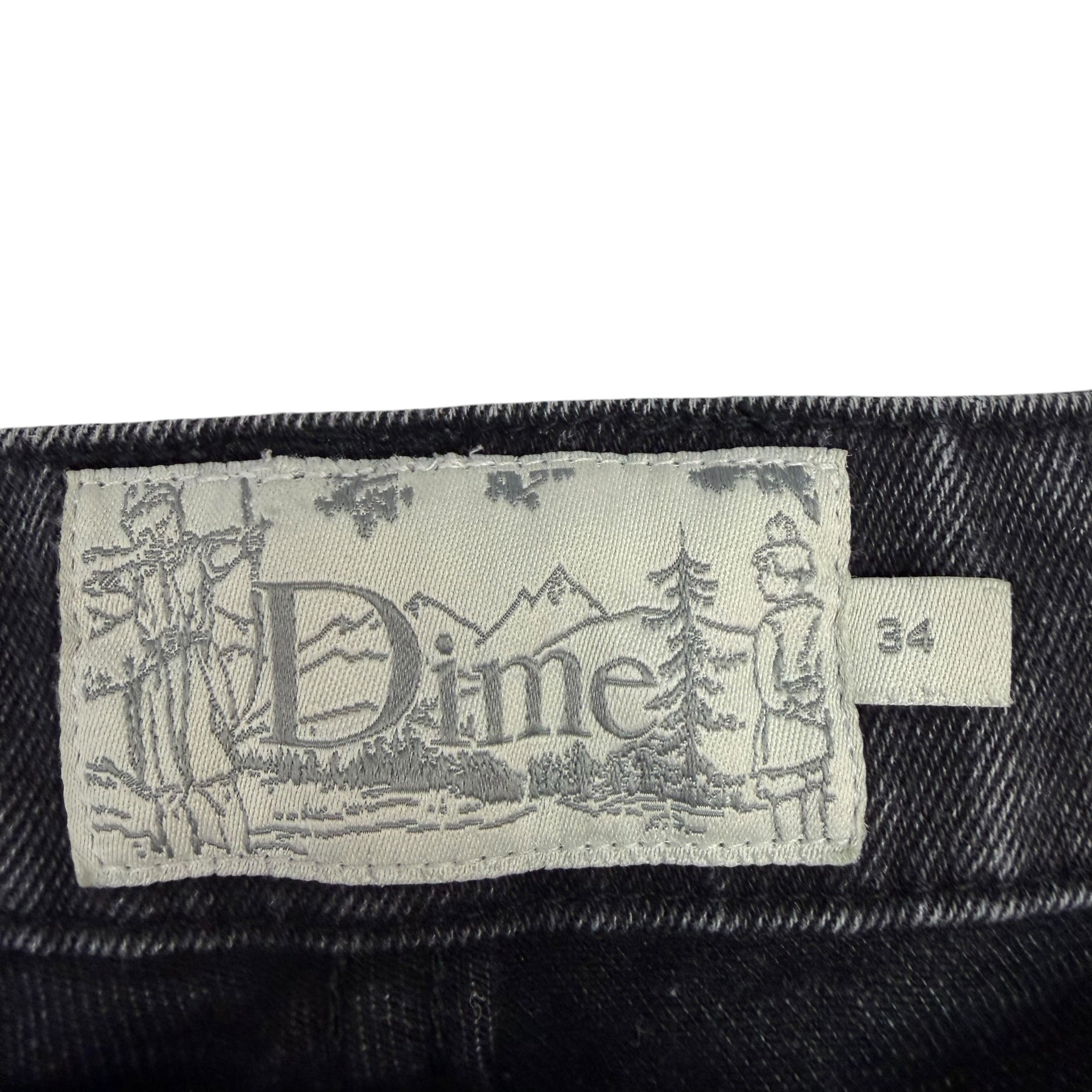 Dime Relaxed Denim Jeans Washed Black