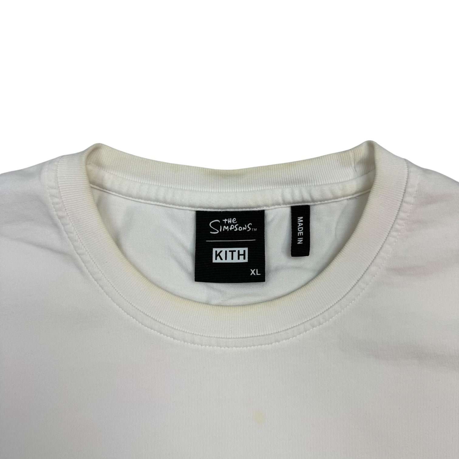 Kith x The Simpsons Family Stack Tee White