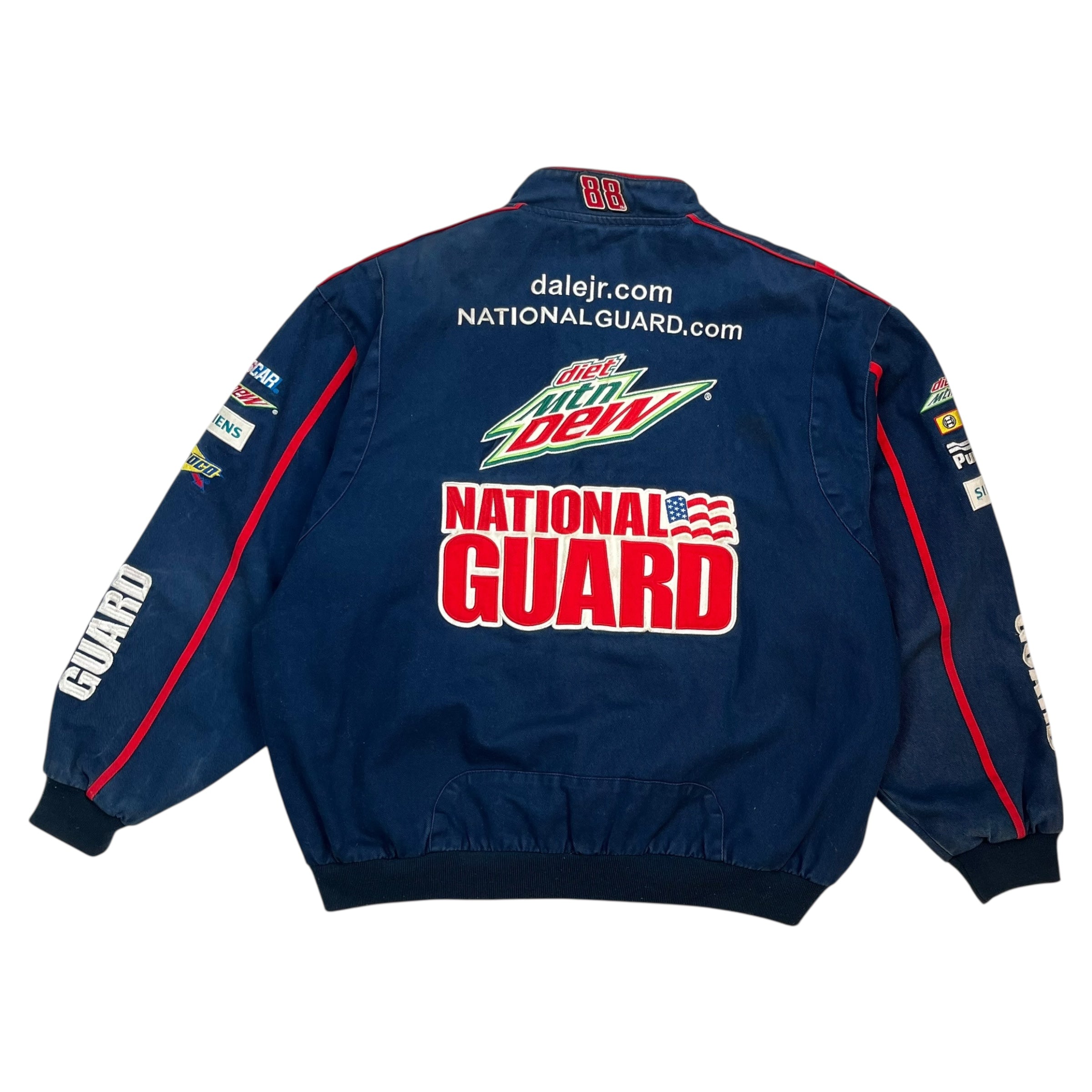 Vintage Dale Earnhardt Jr. Racing Jacket Dark Blue