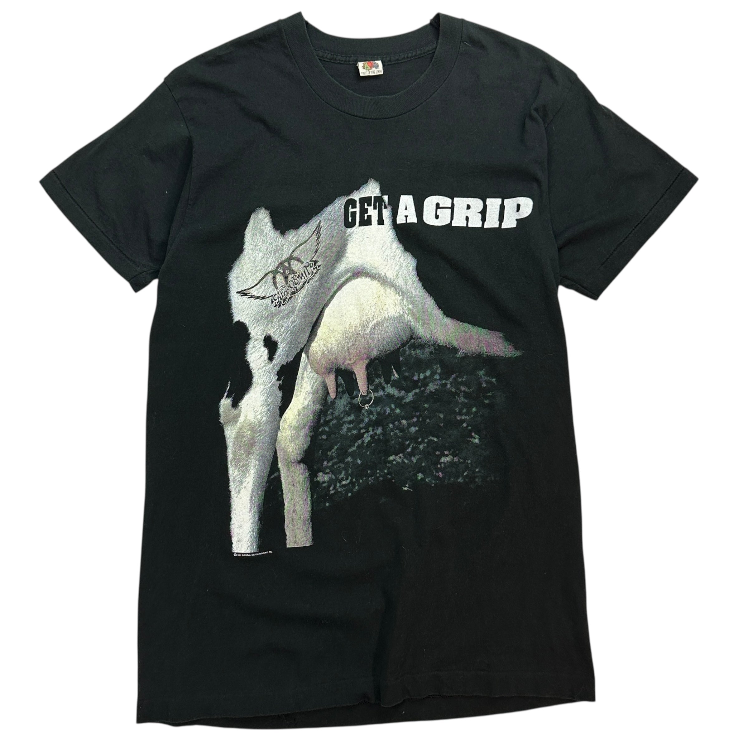 1993 Aerosmith Get a Grip Tour Tee Black