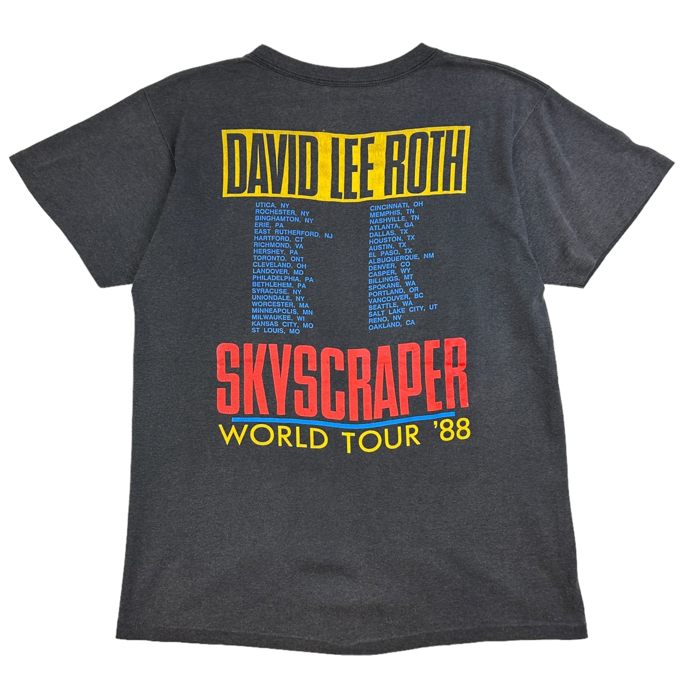 1988 David Lee Roth Skyscraper Graphic T-Shirt