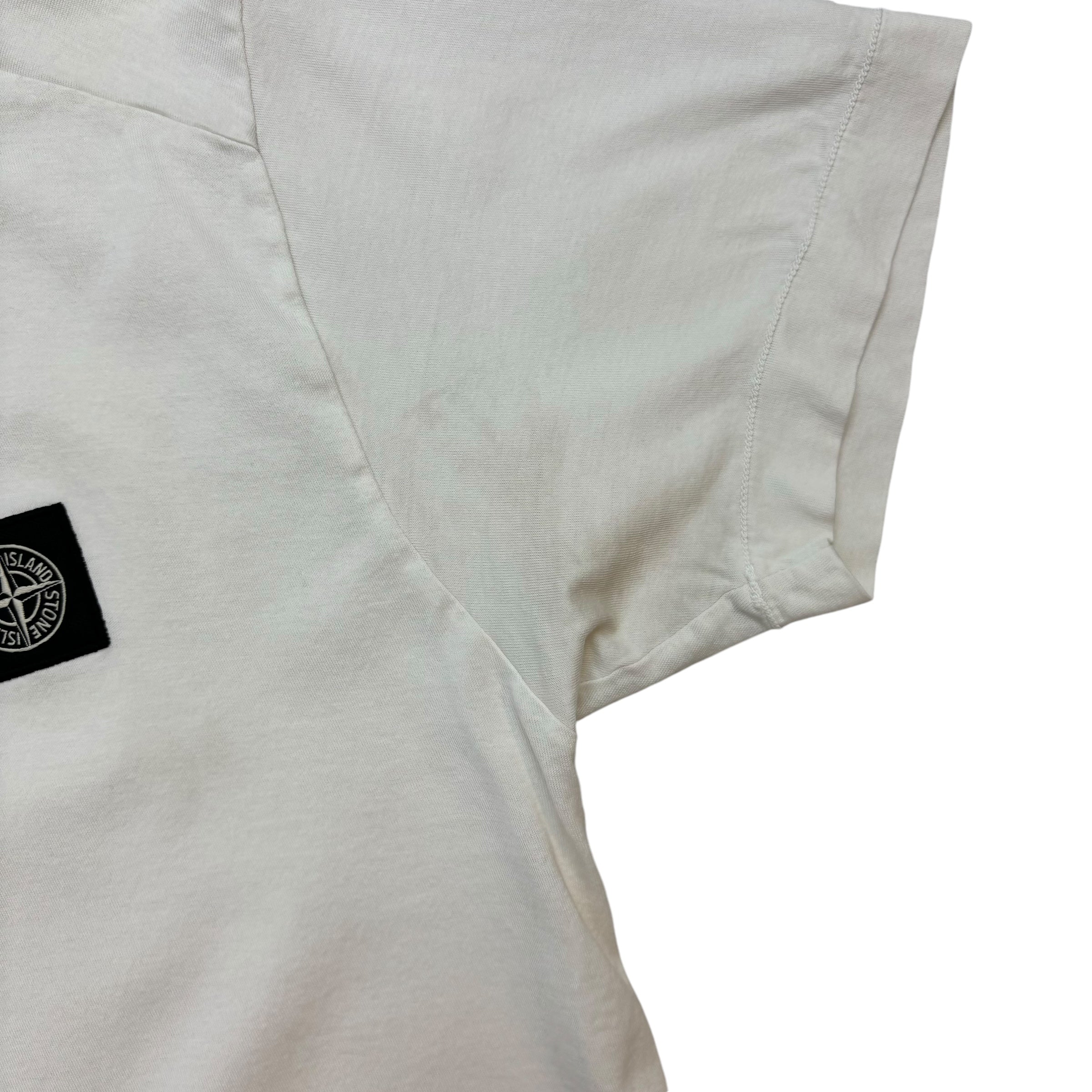 Stone Island Logo Tee White