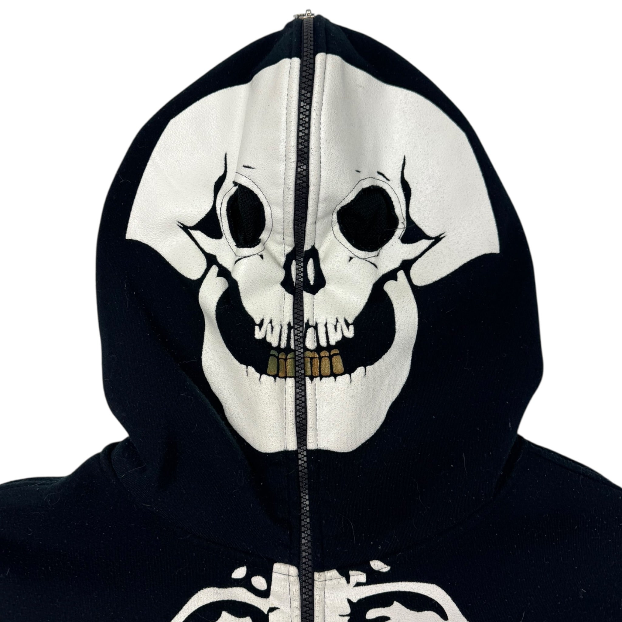 Vintage Y2K MECCA Jeans Skeleton Full-Zip Hoodie