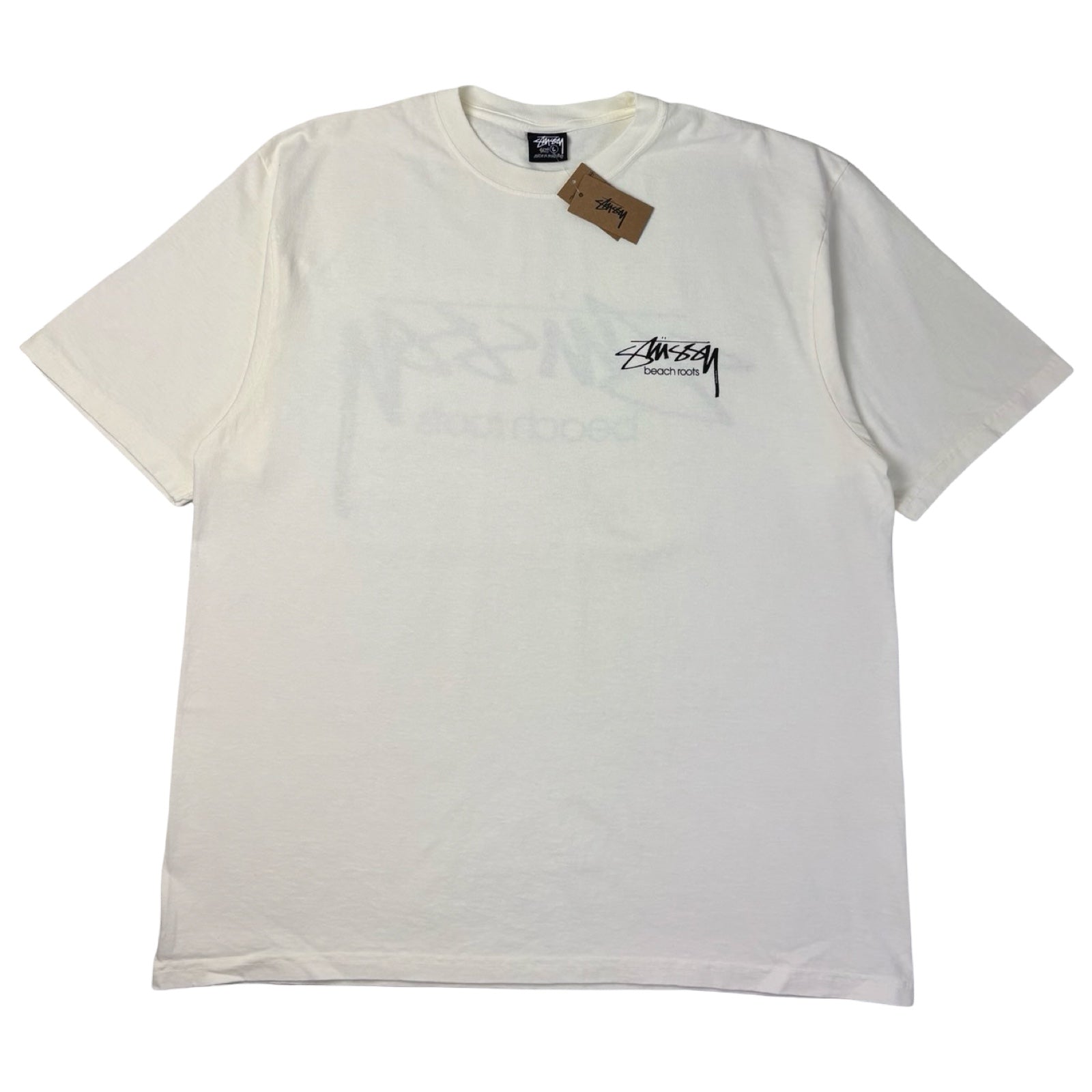 Stussy Beach Roots Pigment Dyed Tee Creme