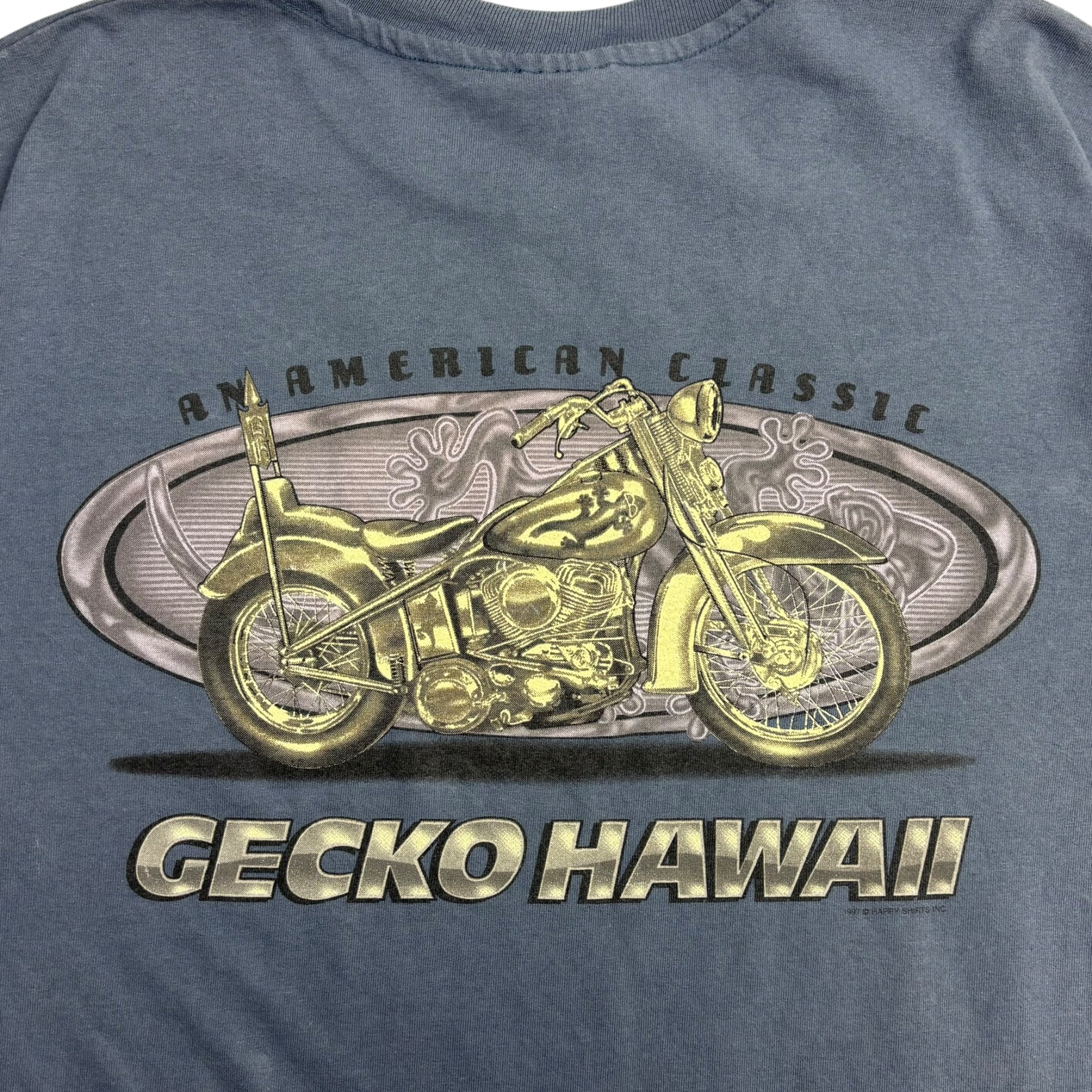 1997 Gecko Hawaii Biker T-Shirt