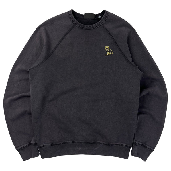 OVO Owl Crew Washed Black