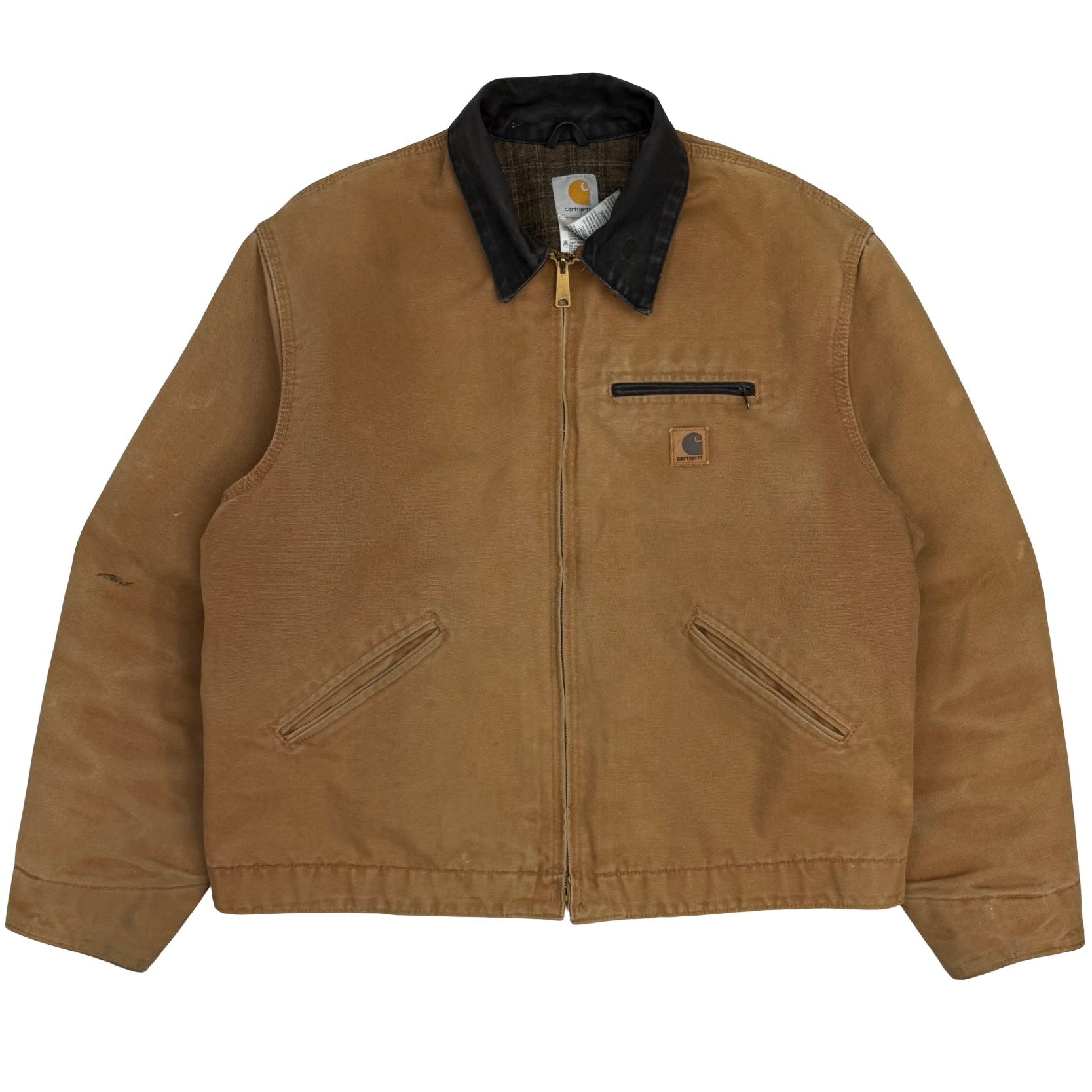 Vintage Carhartt Detroit Jacket Blanket Lined Brown