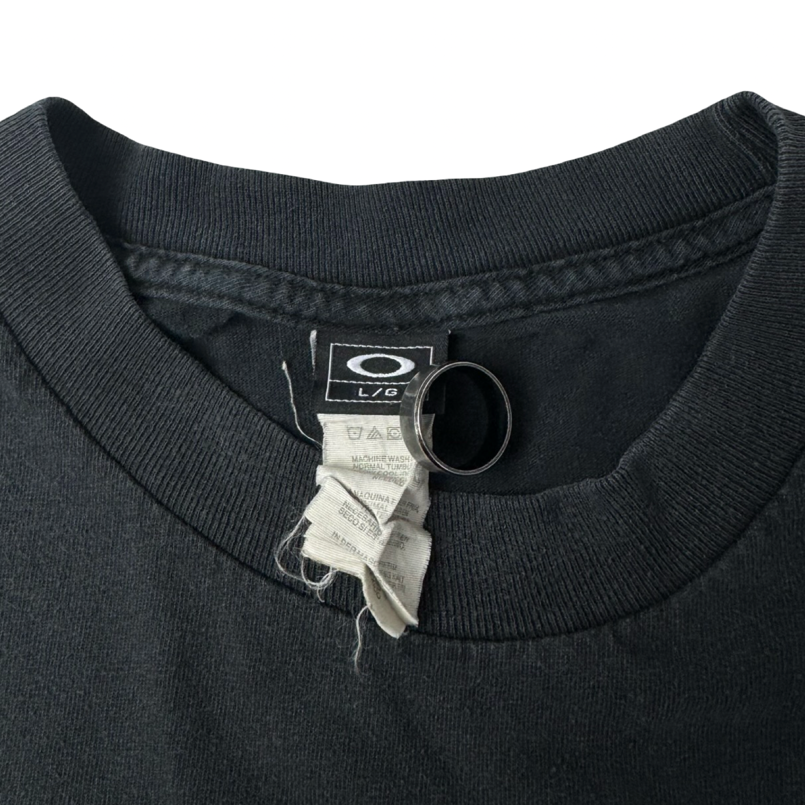 Vintage Oakley T-Shirt Tonal Black