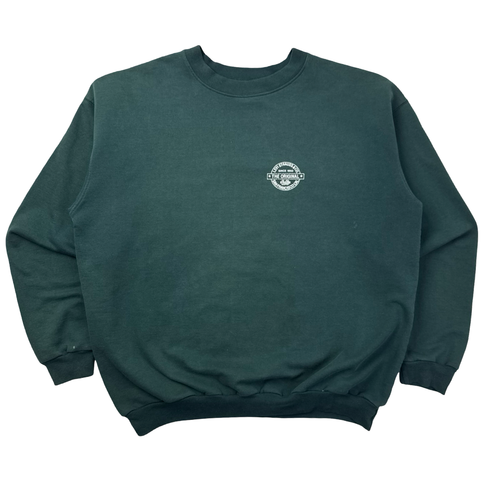 Vintage 80s Levis Strauss Crewneck Sea Green