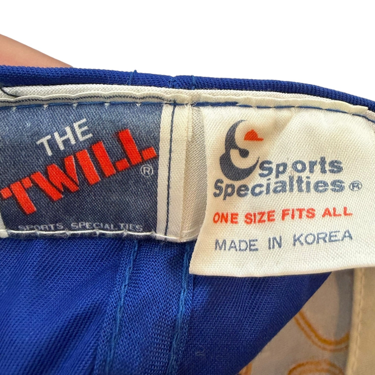 Vintage Buffalo Sabres Script Hat Blue/Yellow