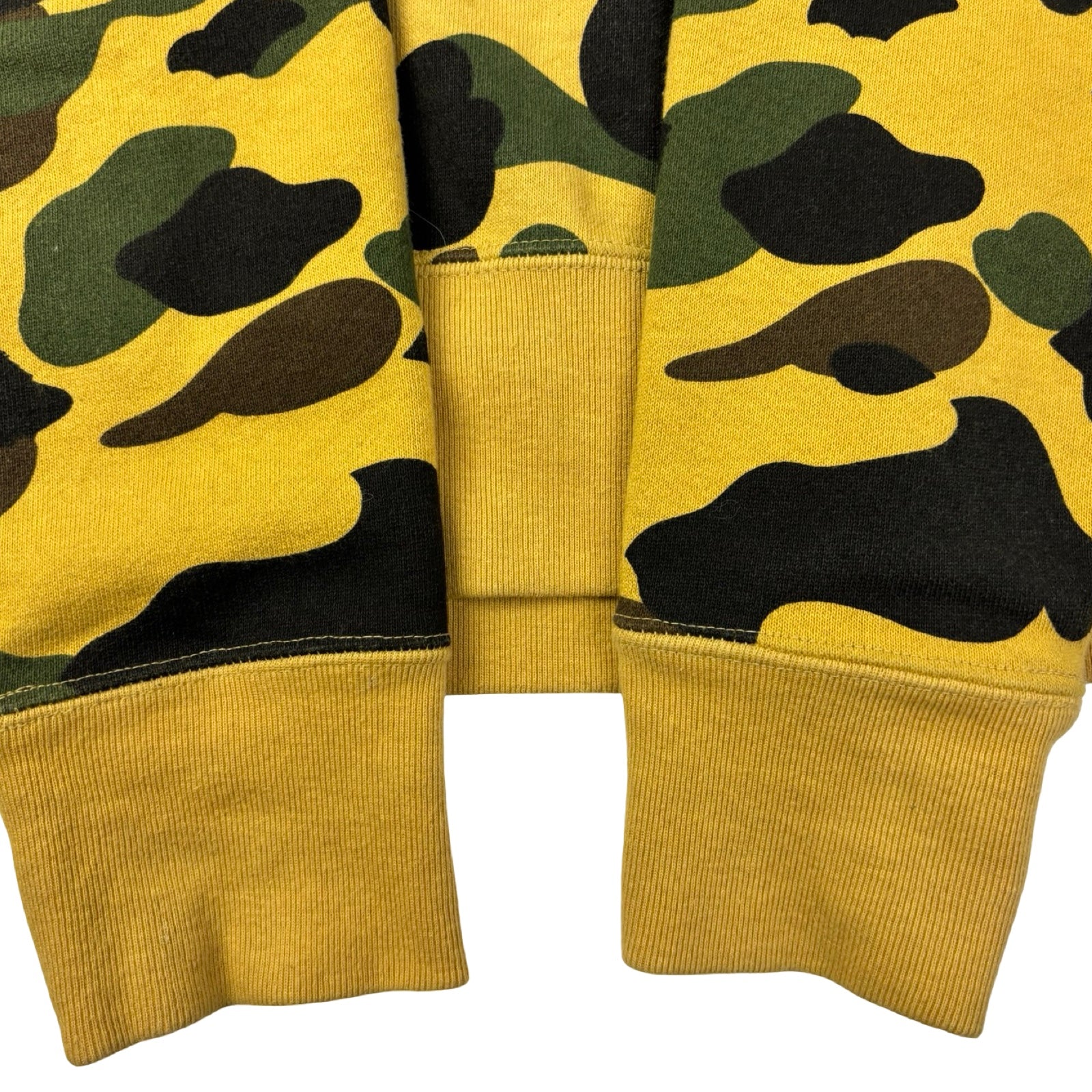 A Bathing Ape 1st Camo Ape Head Crewneck Yellow