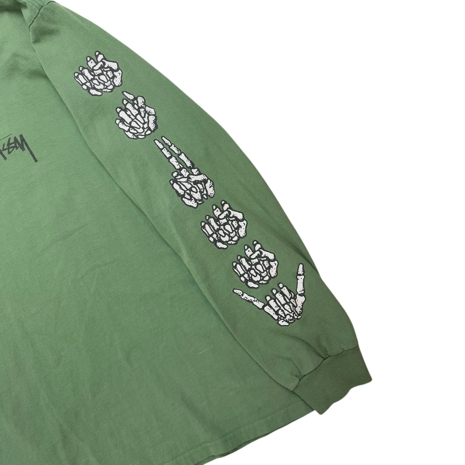 Stussy Hands L/S Tee Green