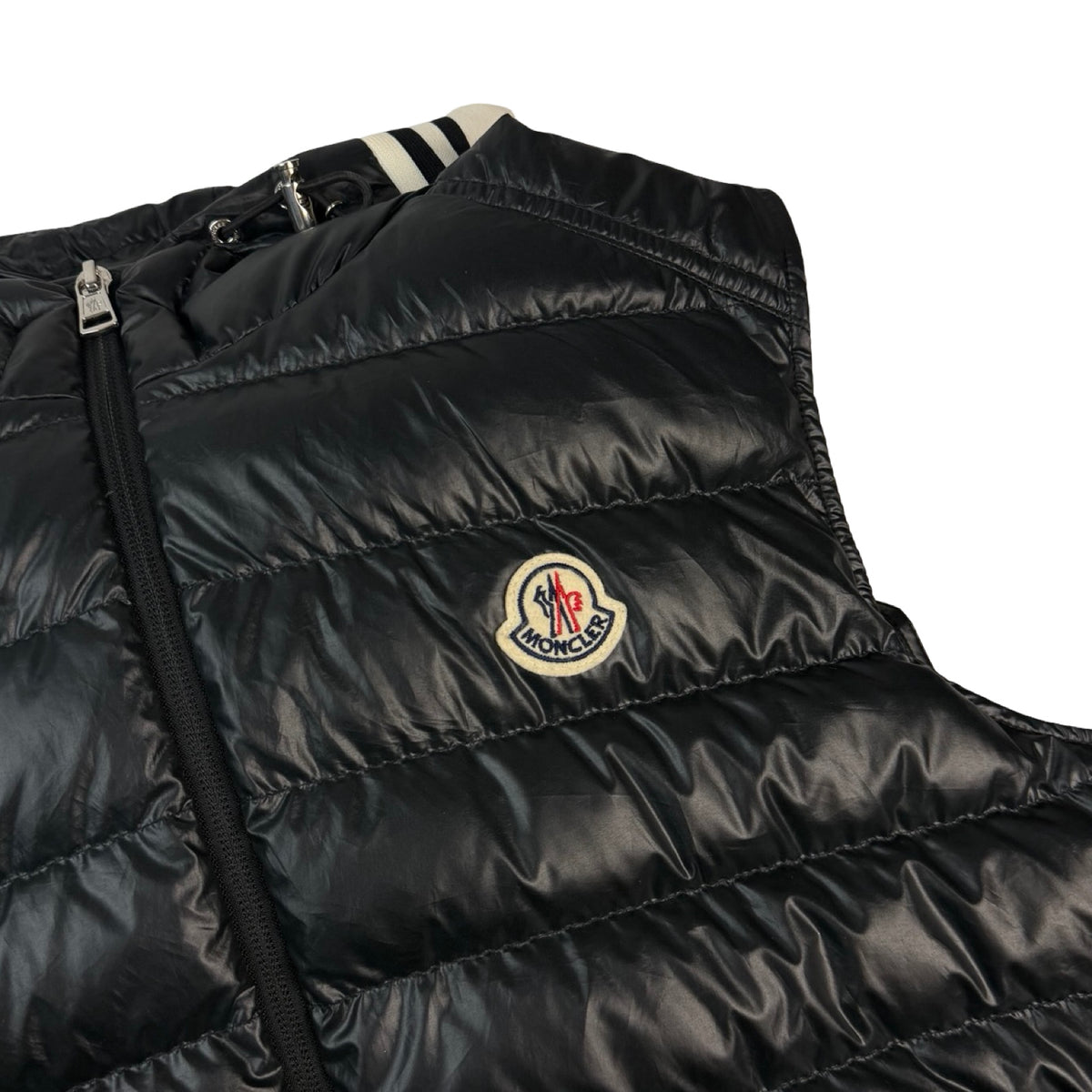 Moncler Clai Full Zip Down Vest Black