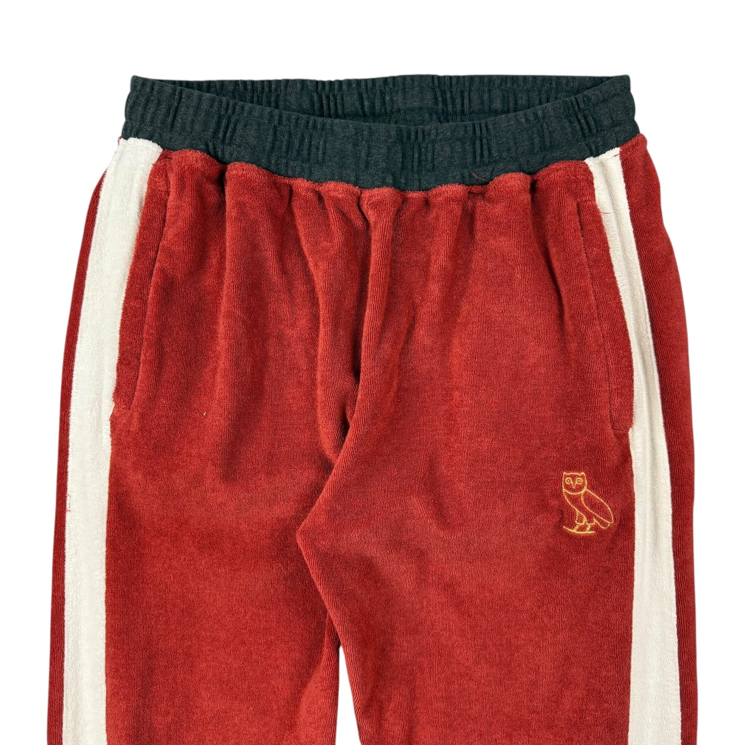 Octobers Very Own Terry Cloth Track Pants Red/White
