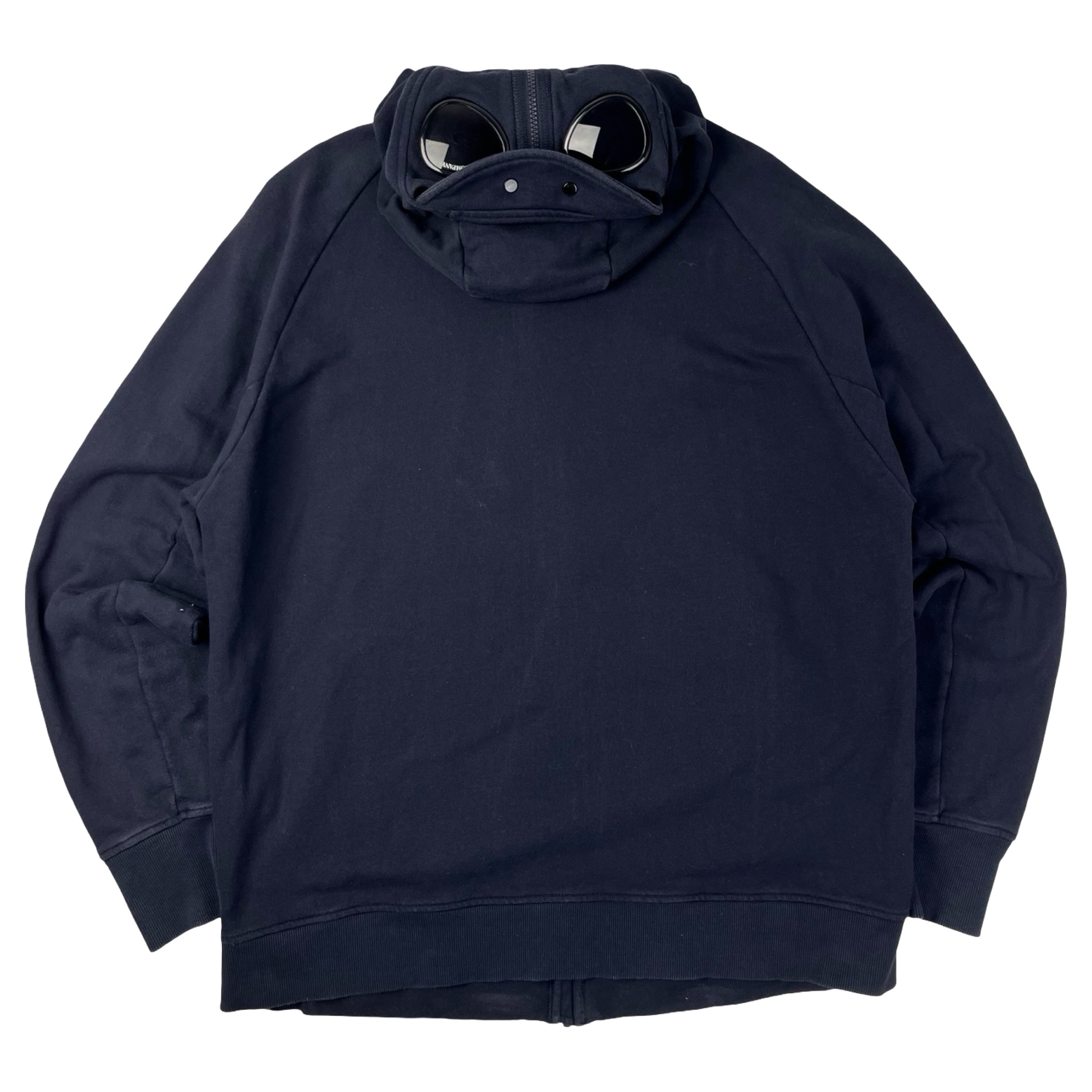 CP Company Goggle Zip Up Hoodie Navy