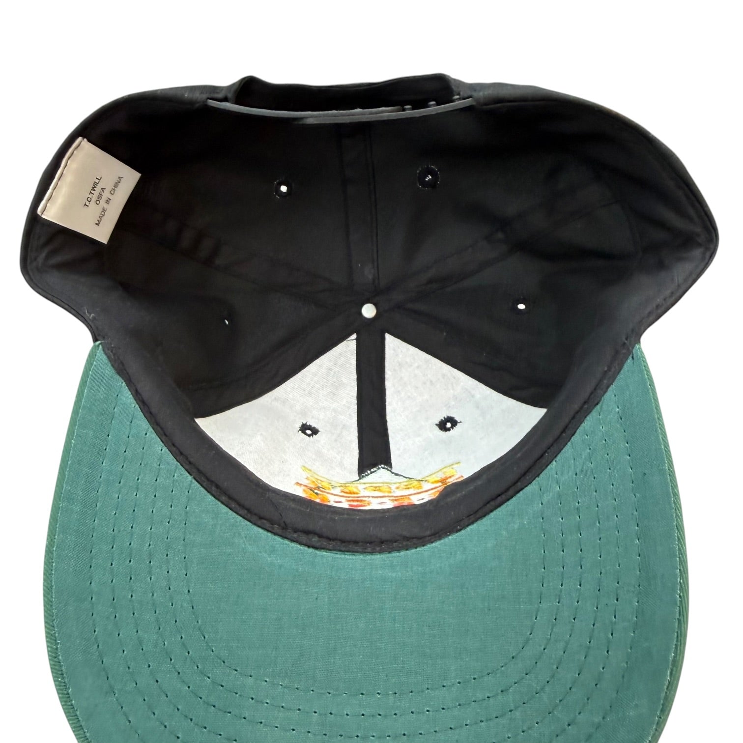 Vintage Upper Deck SnapBack Hat Black/Green