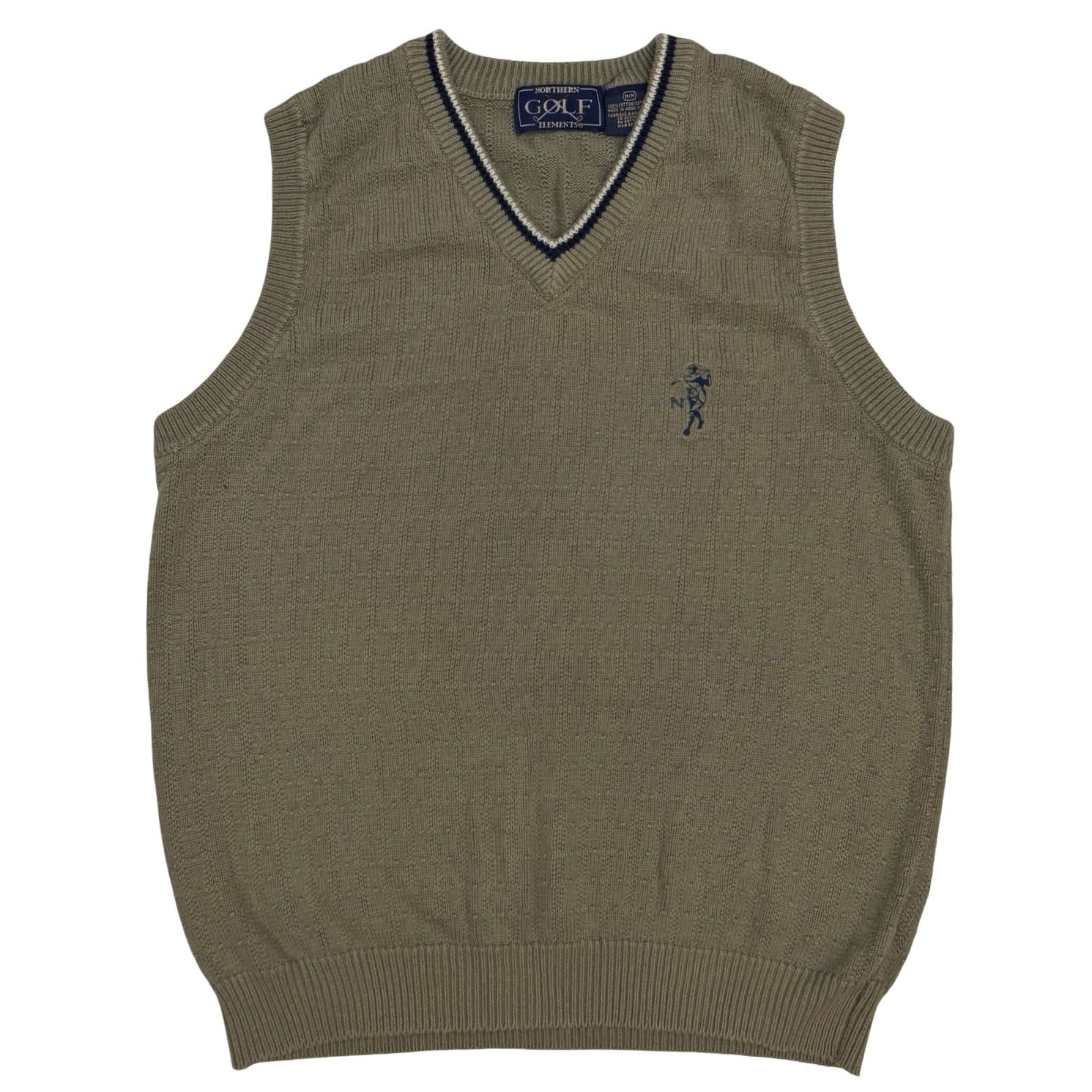 Vintage Northern Golf Elements Knit Vest Olive