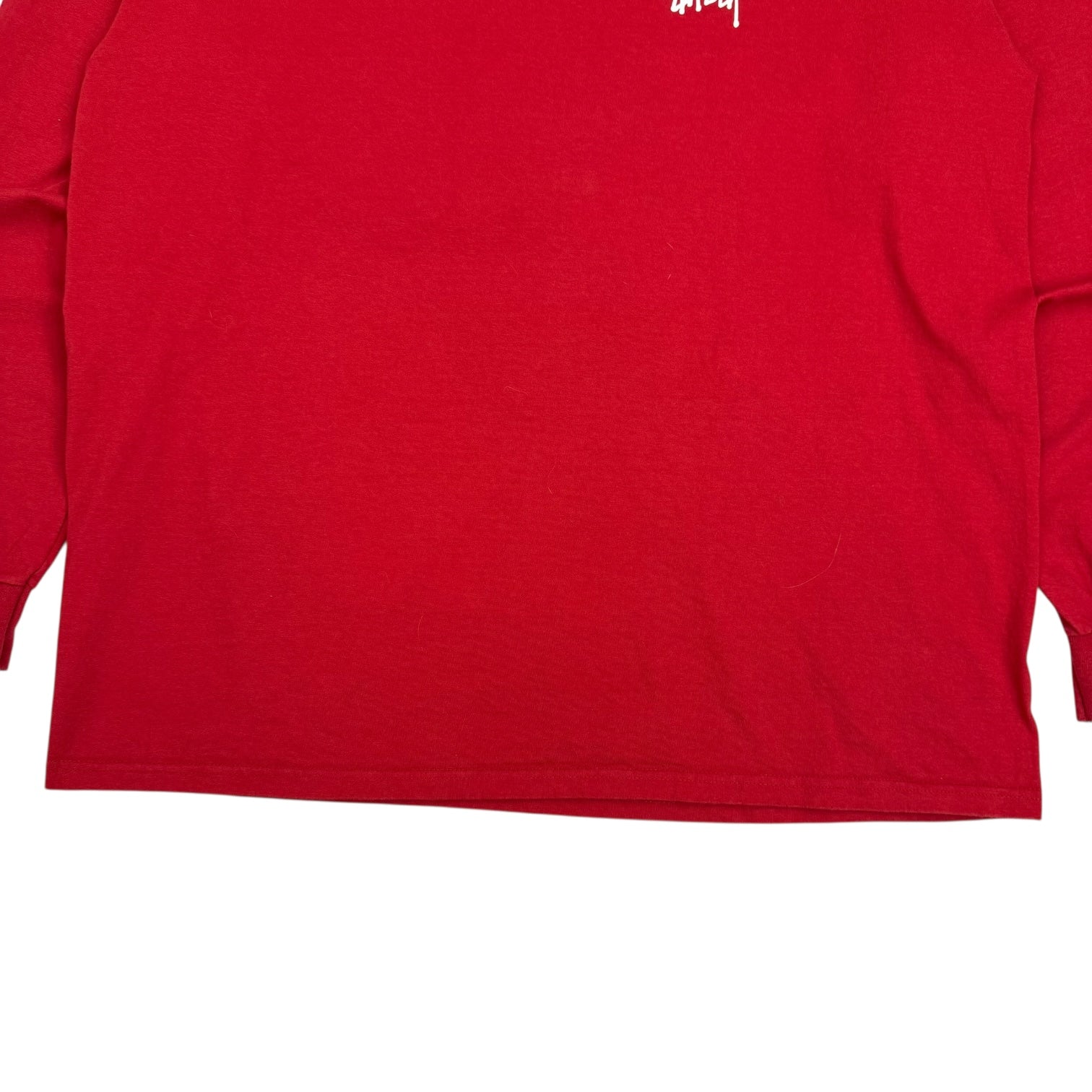 Stussy Script Logo L/S Tee Red