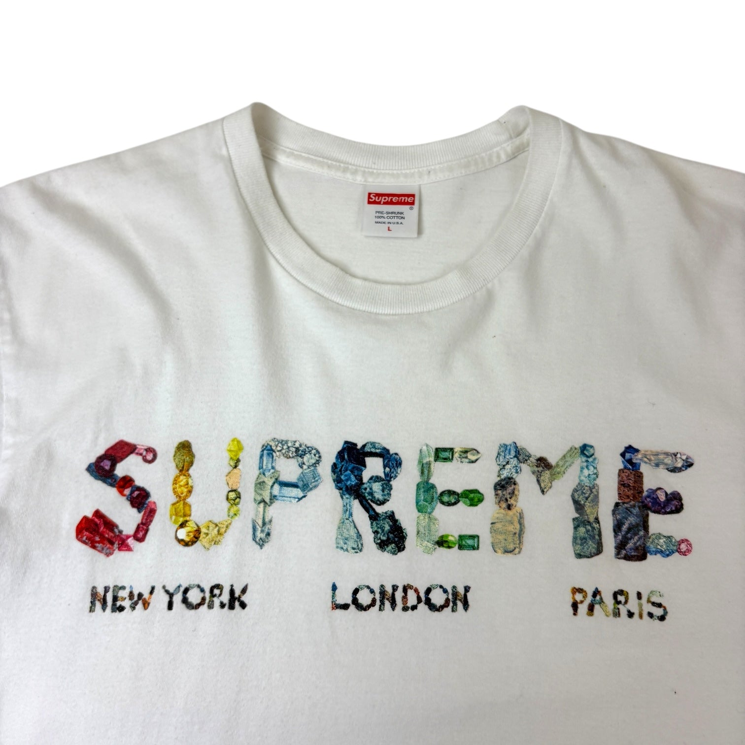 Supreme Rocks Tee White