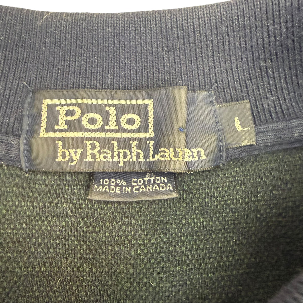 Vintage Polo Ralph Lauren L/S Tartan Polo Blue/Green
