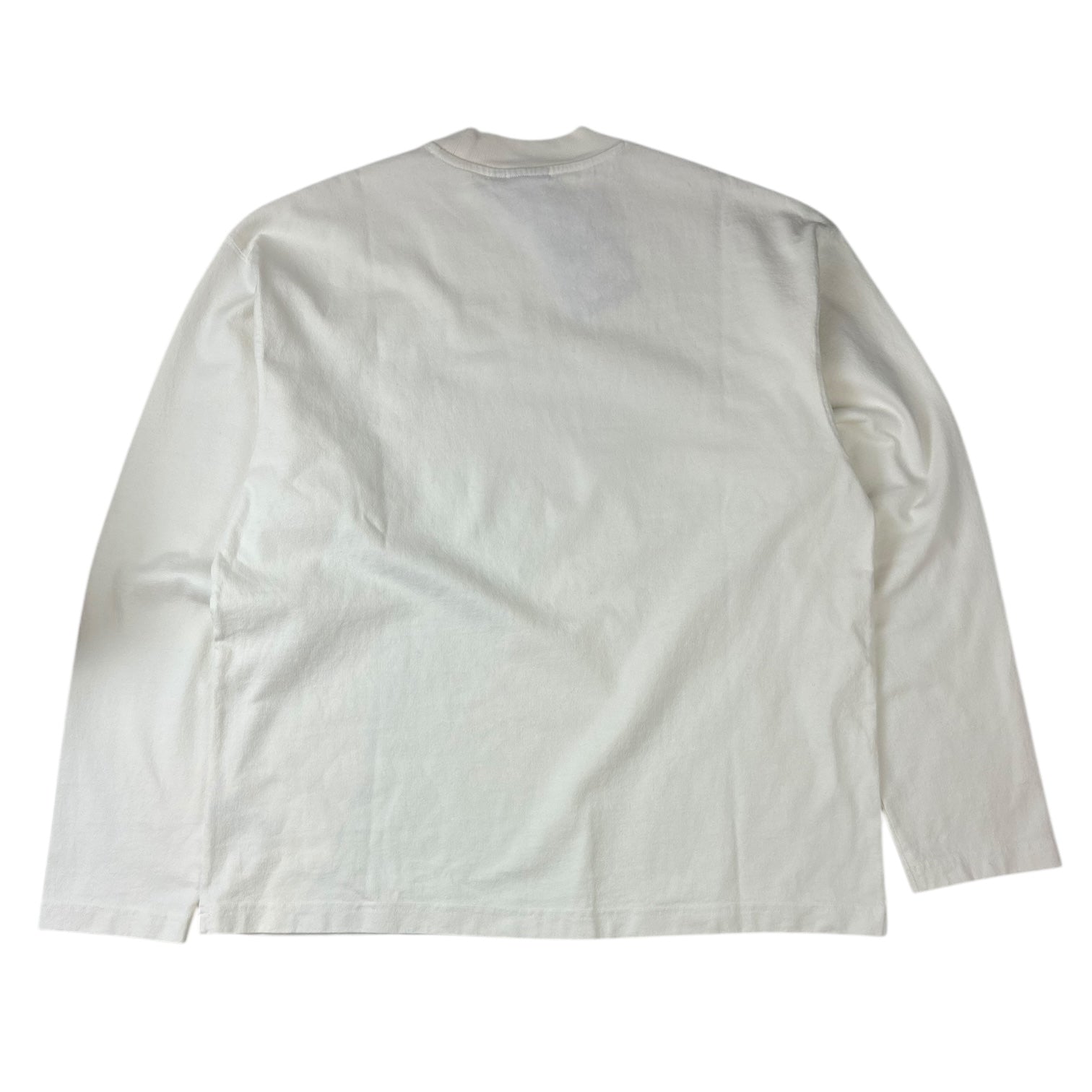 Stussy Dyed Mockneck Long Sleeve T-Shirt White