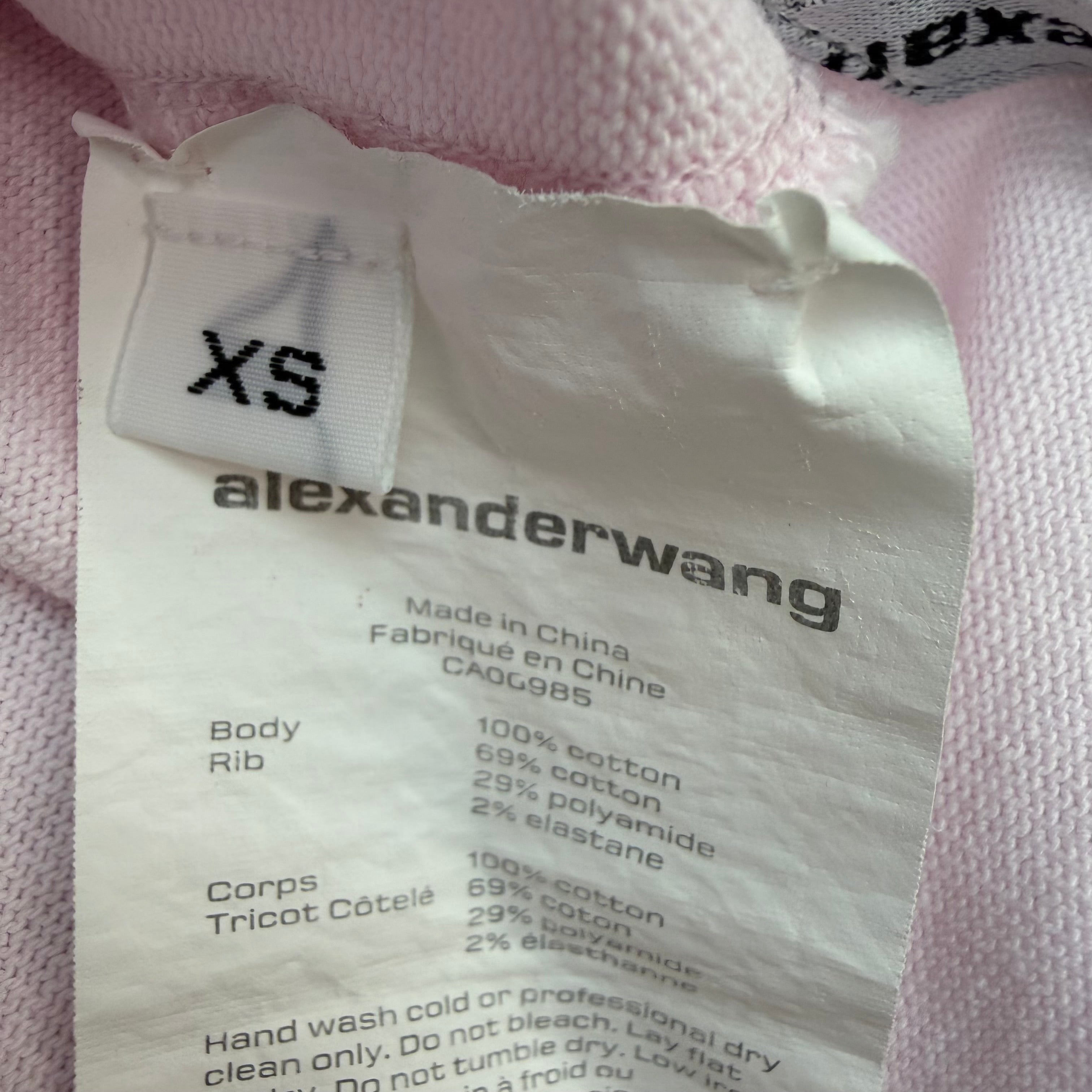 Alexander Wang Double Sleeve Polo Shirt Pink