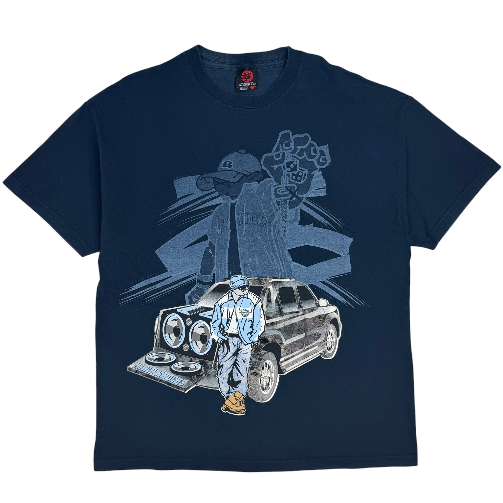 Vintage School Of Hard Knocks Tee Navy