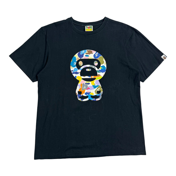 A Bathing Ape BAPE Multi Camo Baby Milo Tee Black