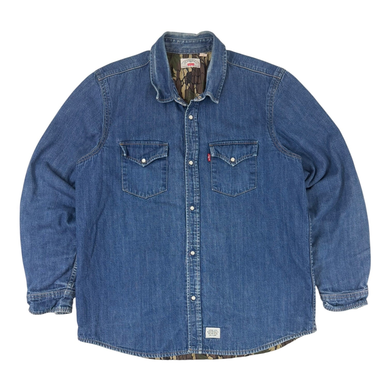 Supreme x Levi’s Denim Quilted Button Up Jacket