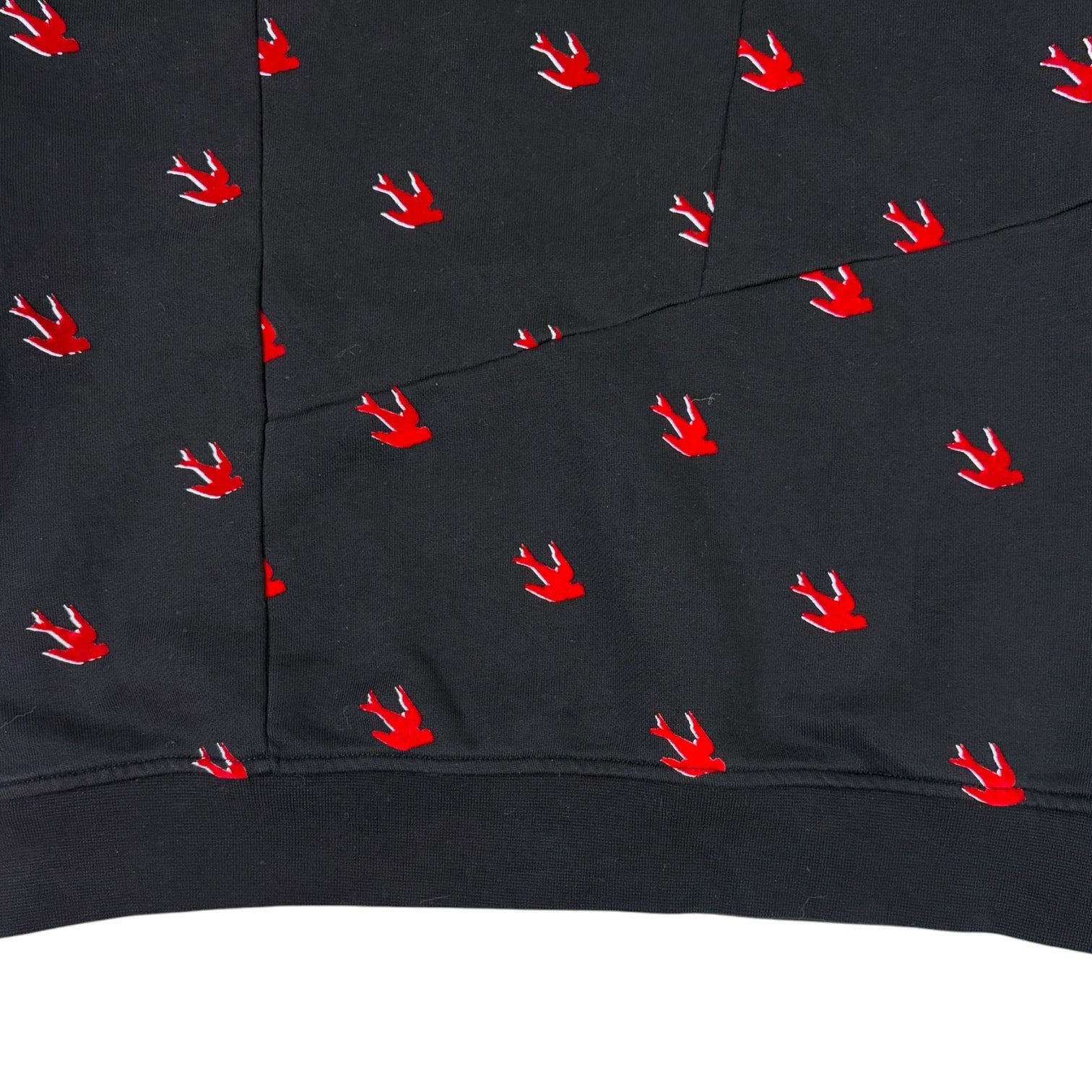 McQ Alexander McQueen Swallow Hoodie Black/Red