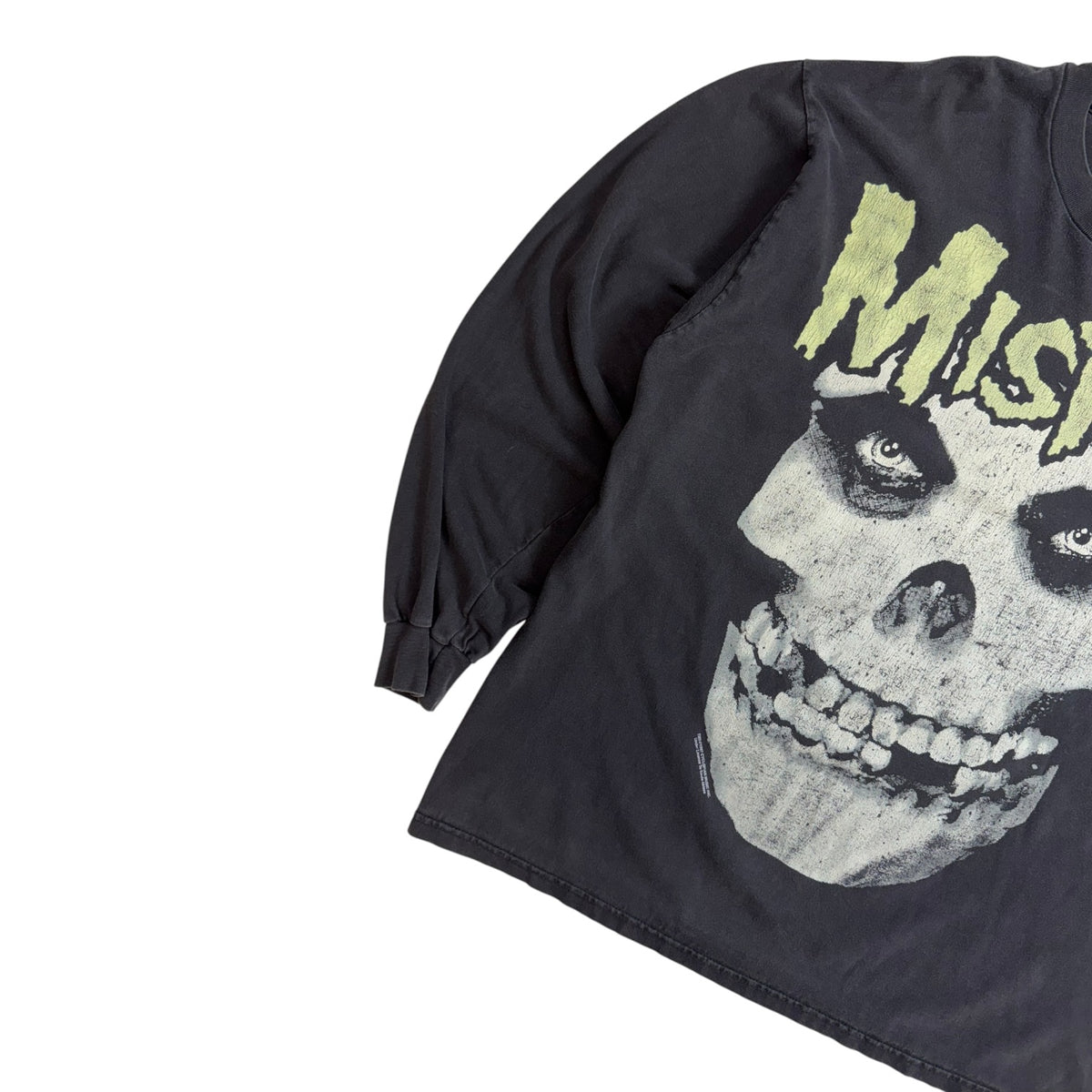 Vintage 1997 Misfits Long-Sleeve Shirt Washed Black