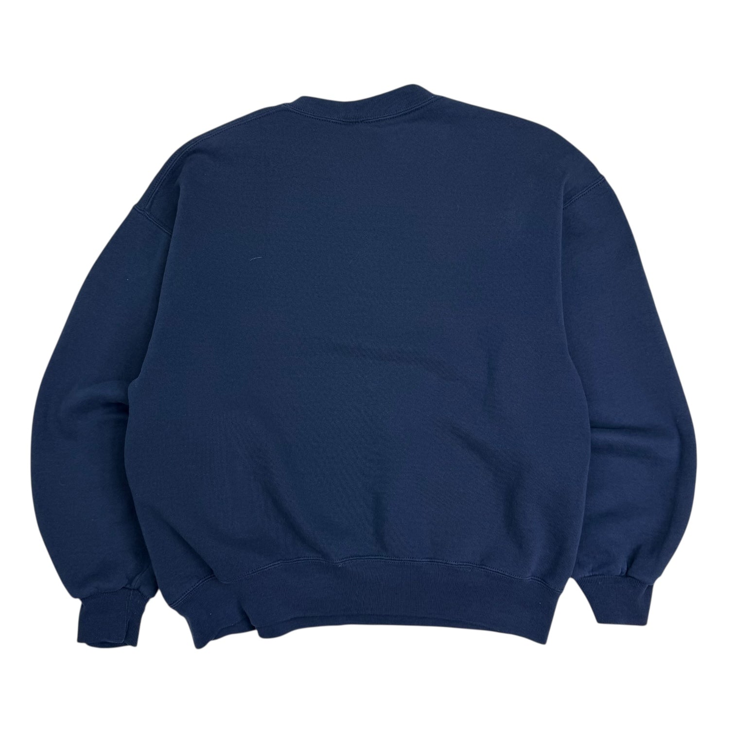 Vintage Russell Athletic Blank Crewneck Navy Blue