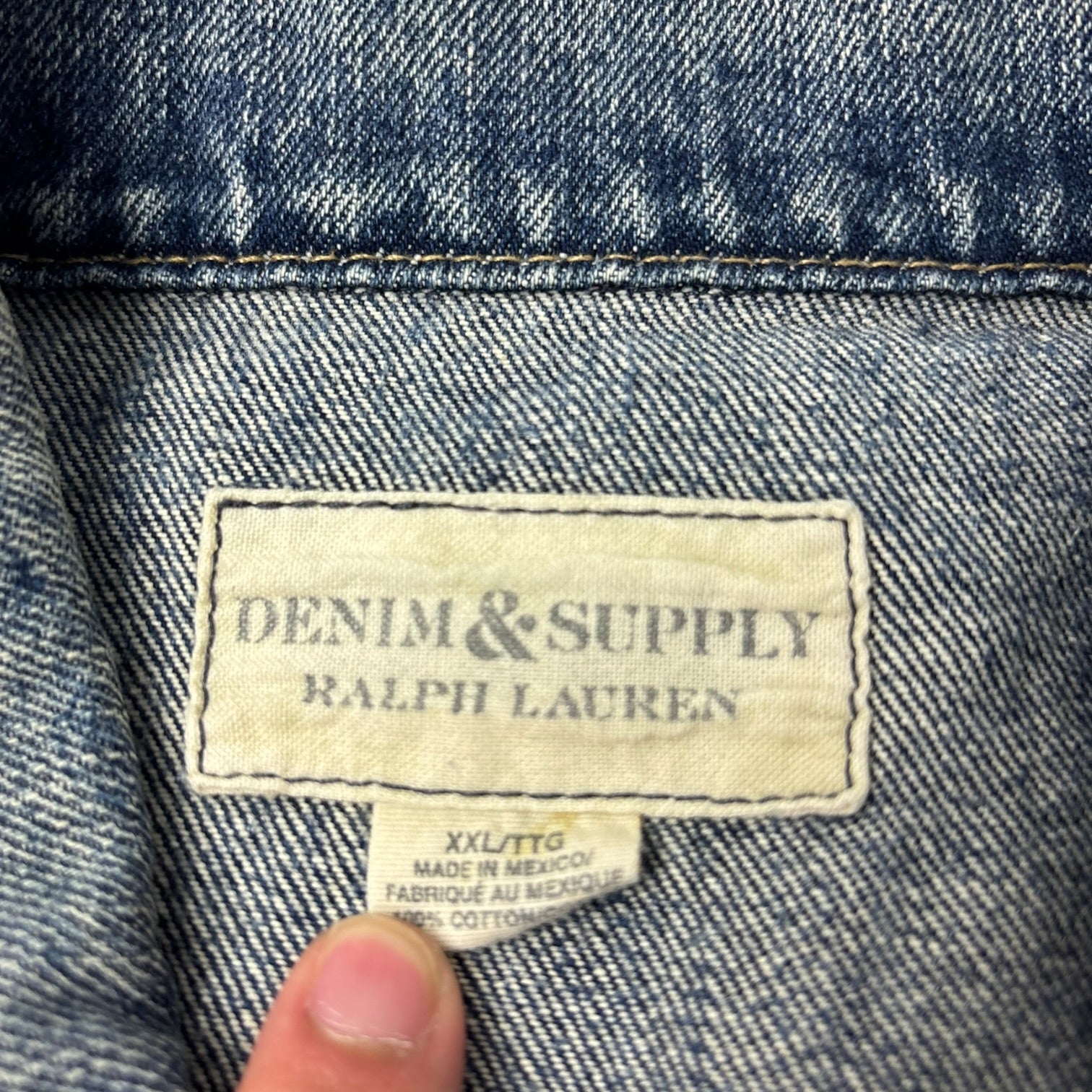 Vintage Polo Ralph Lauren Denim Jacket Light Blue Wash