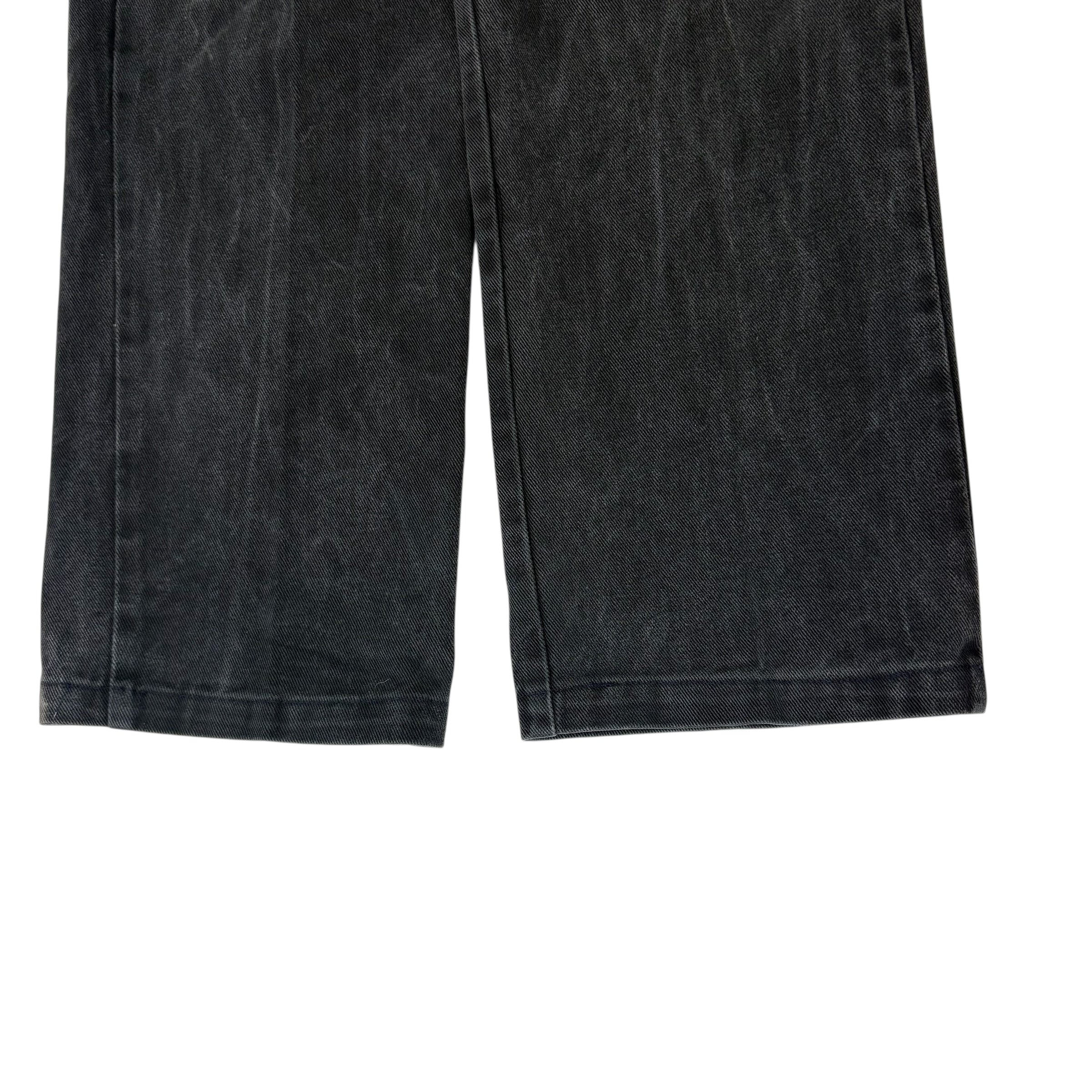 Vintage Versace Straight-Leg Jeans Black