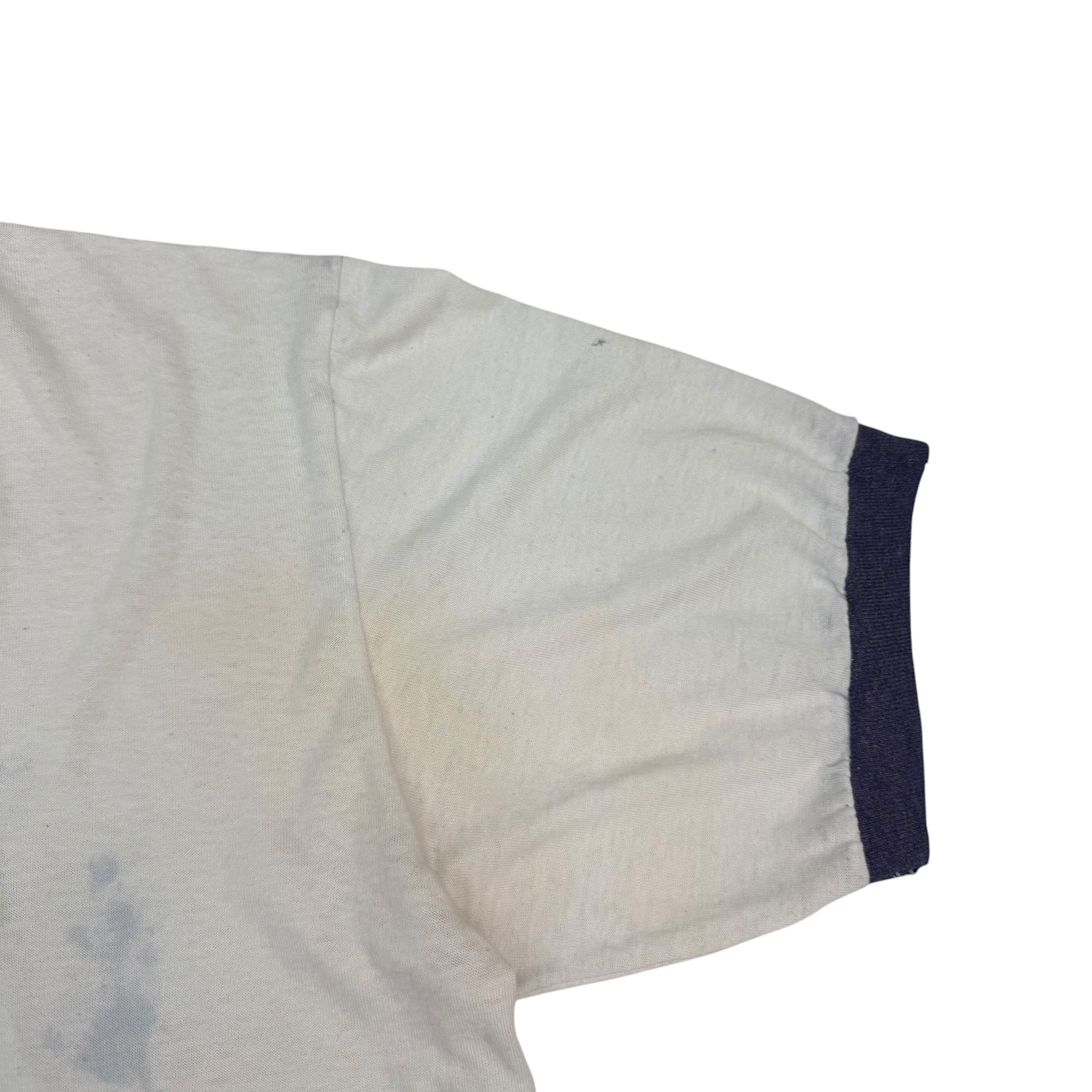 Vintage New York State Baseball Championships Ringer Tee White