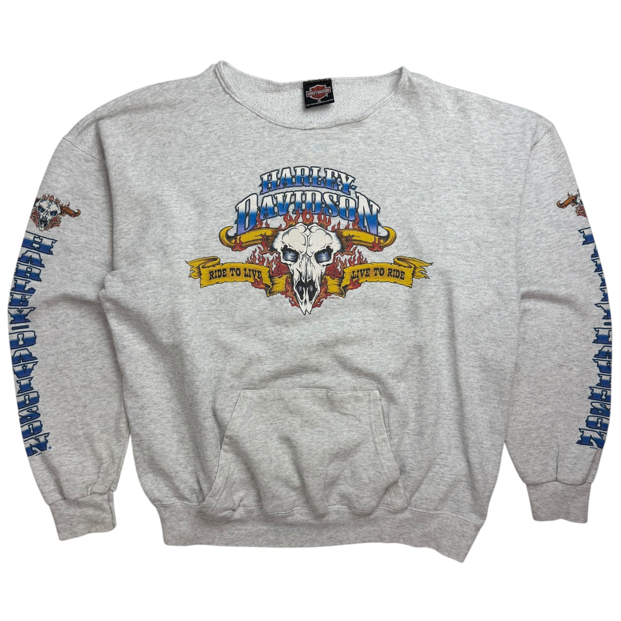 1996 Harley Davidson Daytona Bike Week Crewneck Grey