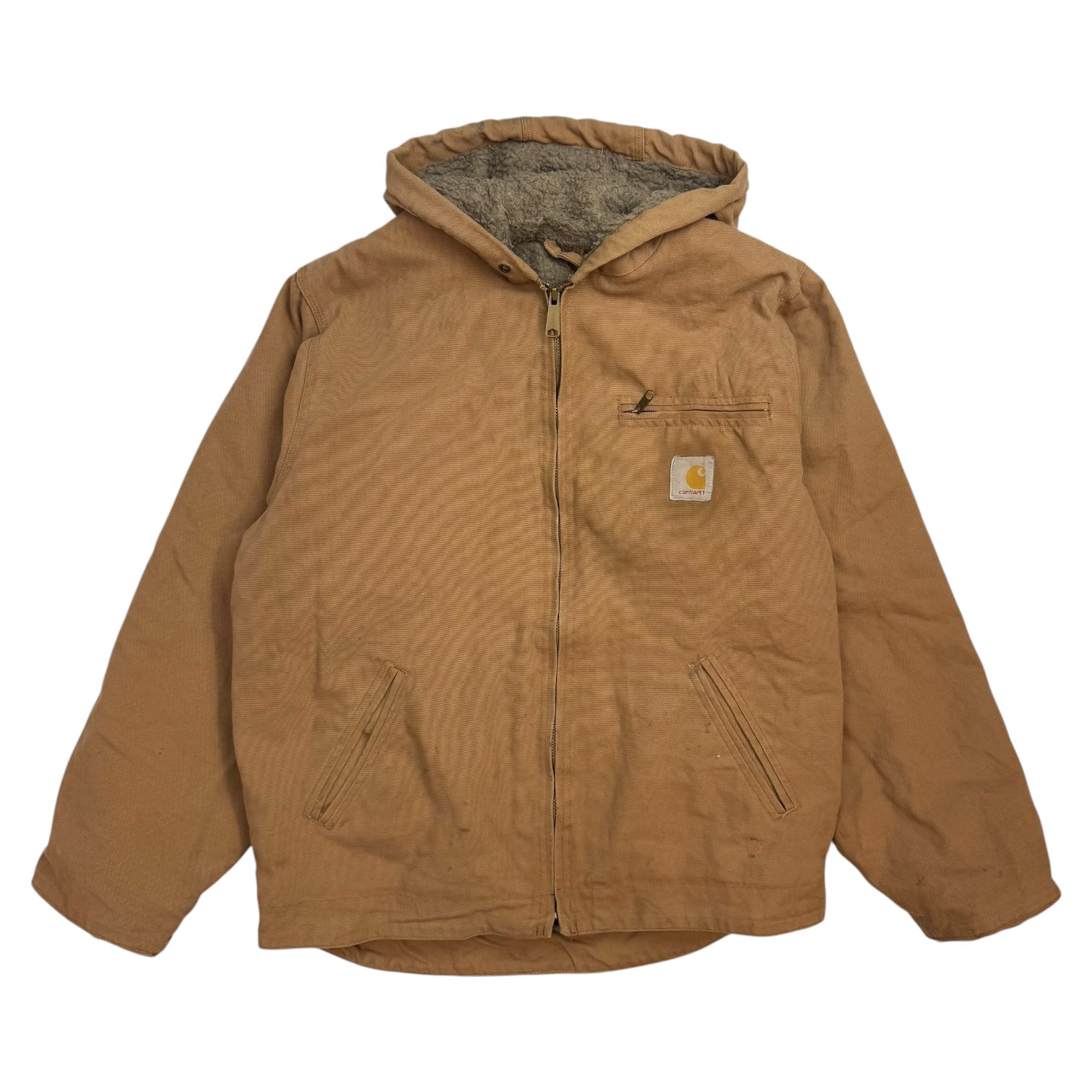 Vintage Carhartt Detroit Sherpa Lined Jacket Tan