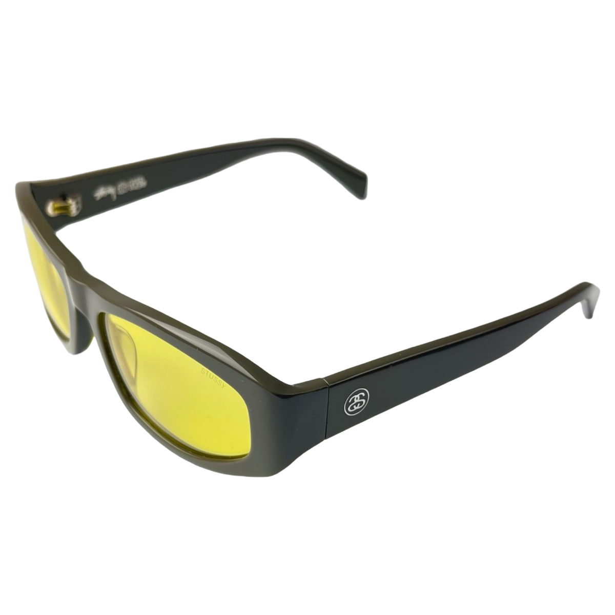 Stussy Landon Sunglasses Grey/Yellow Lens