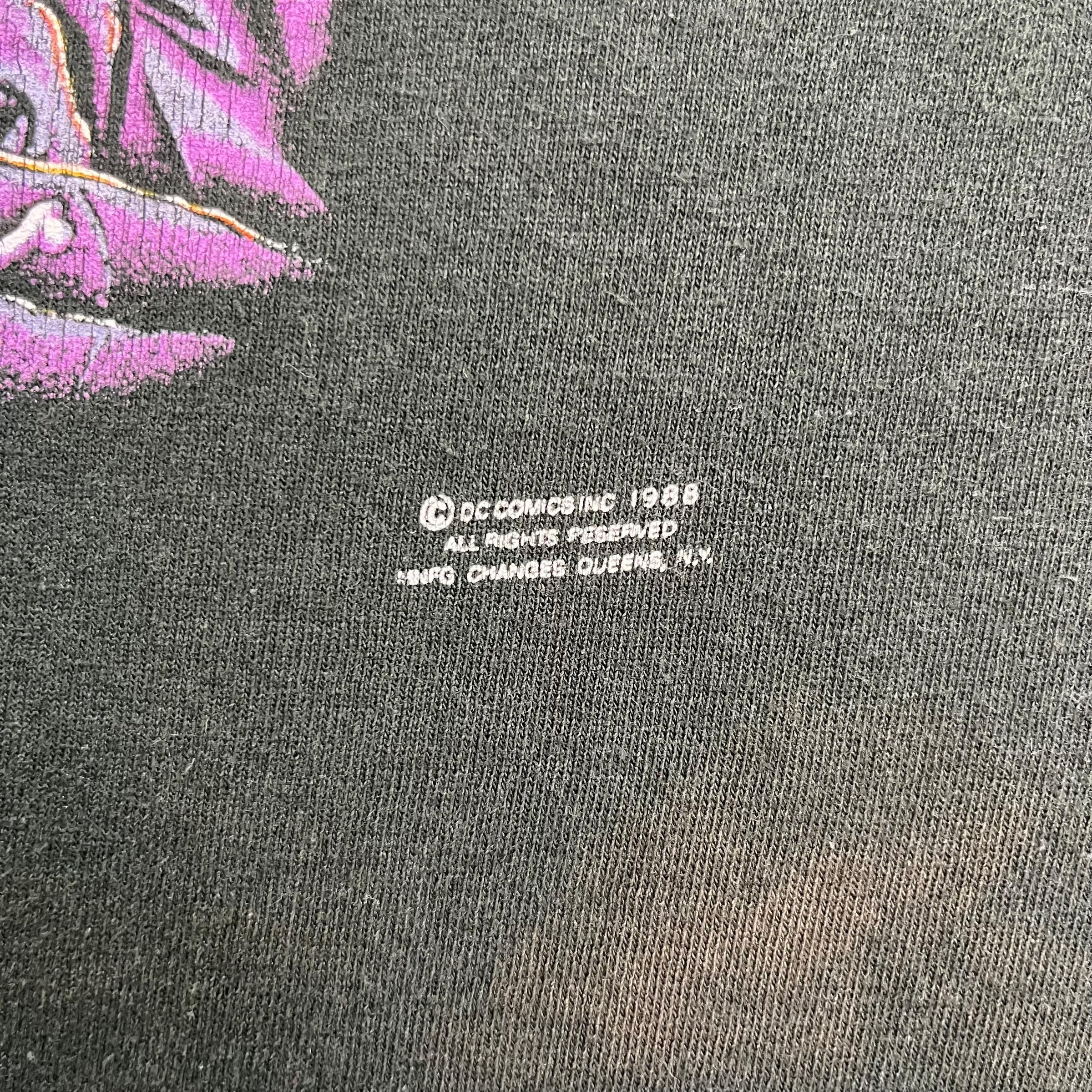 1988 Batman Purple Cape Tee Black
