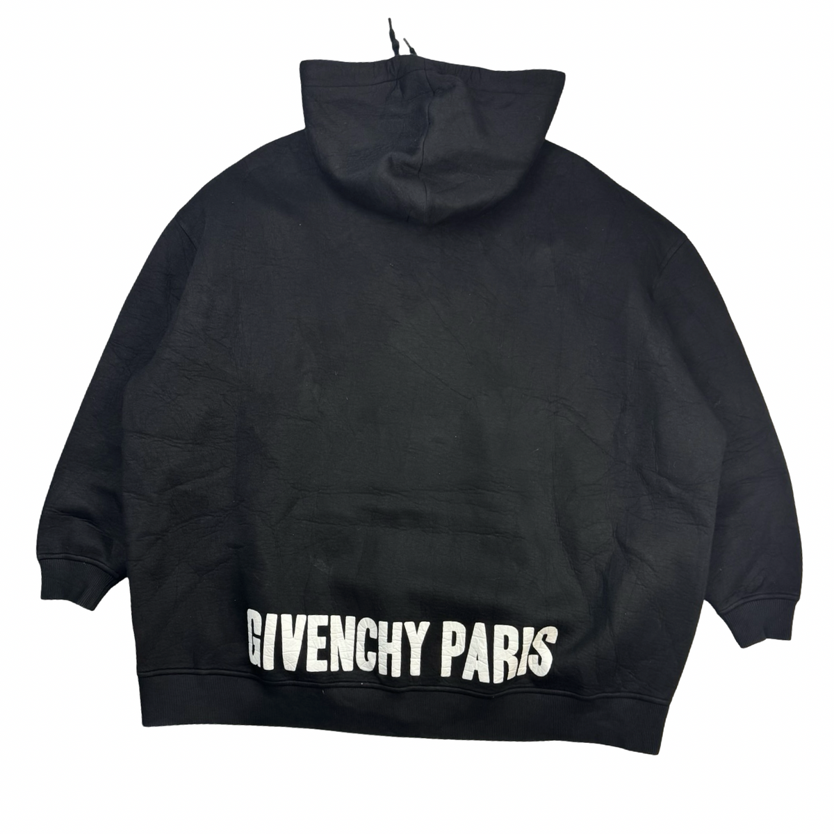 Givenchy Black & White Back Logo Zip-Up Hoodie