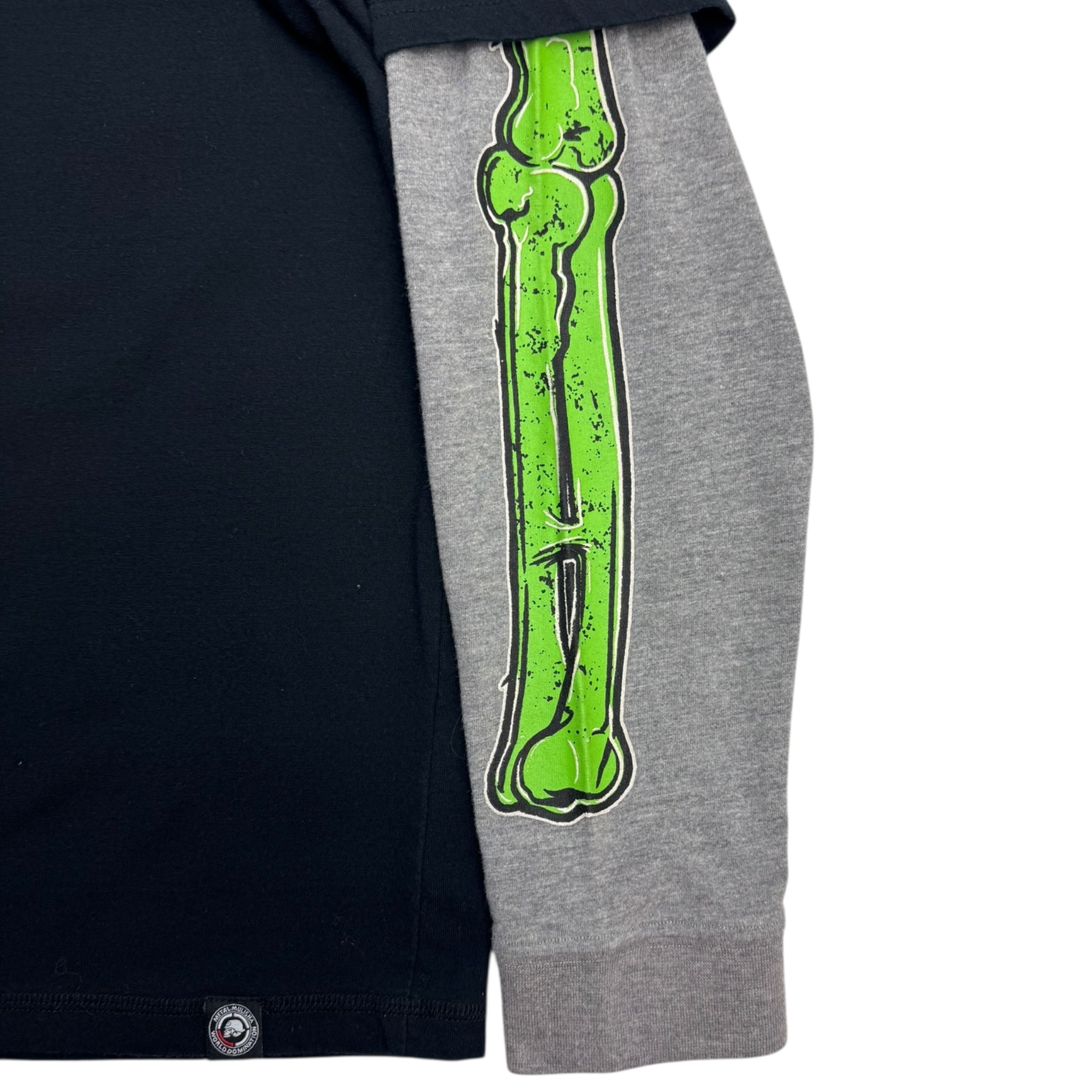 Y2K Metal Mulisha Skeleton Body Longsleeve Shirt