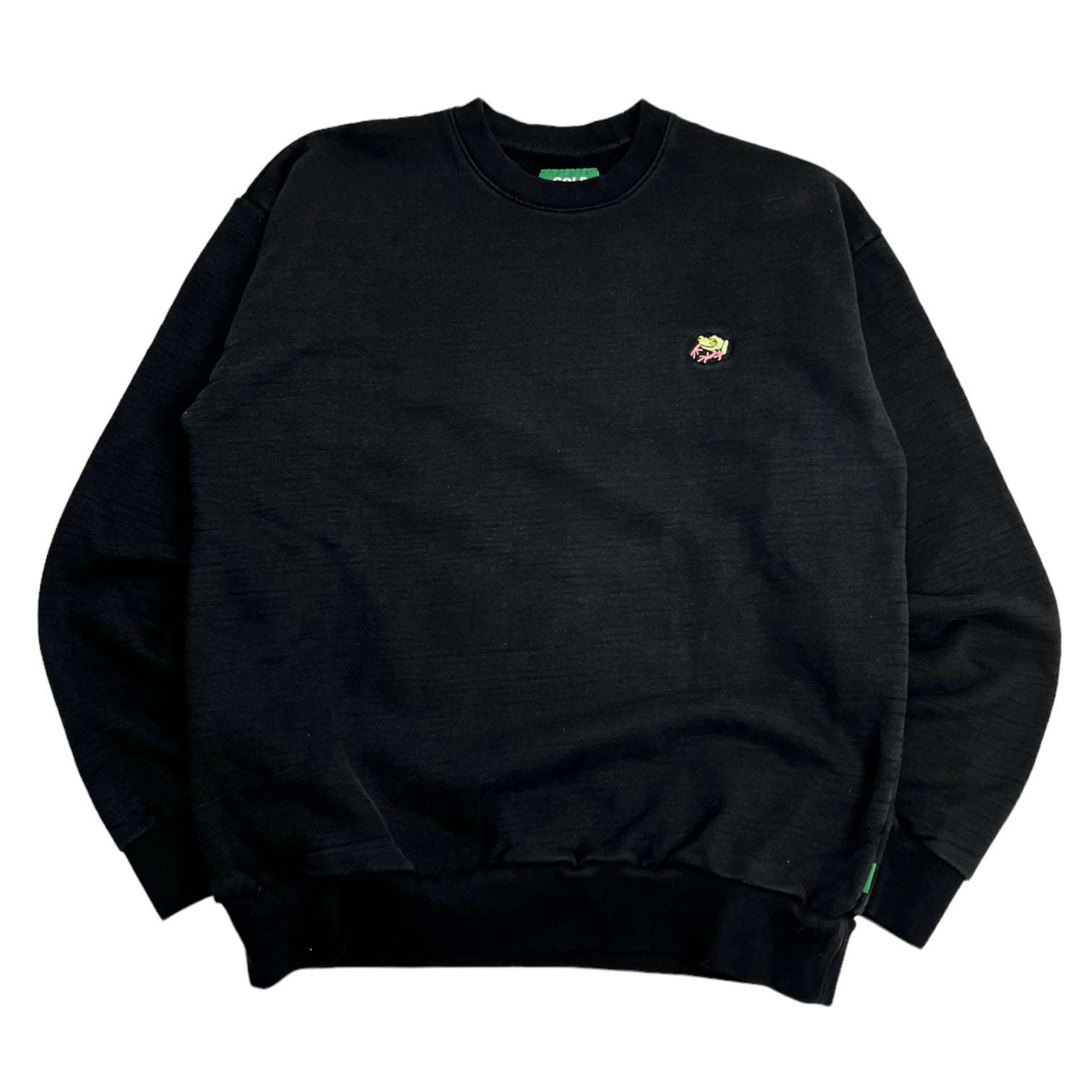 Golf Frog Crewneck Washed Black