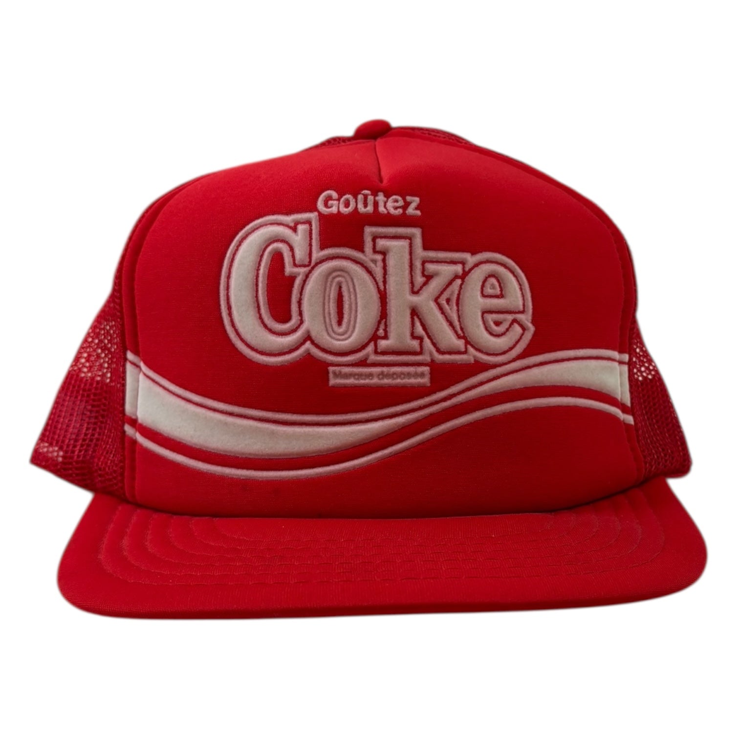 Vintage French “Enjoy Coke” SnapBack Trucker Hat Red