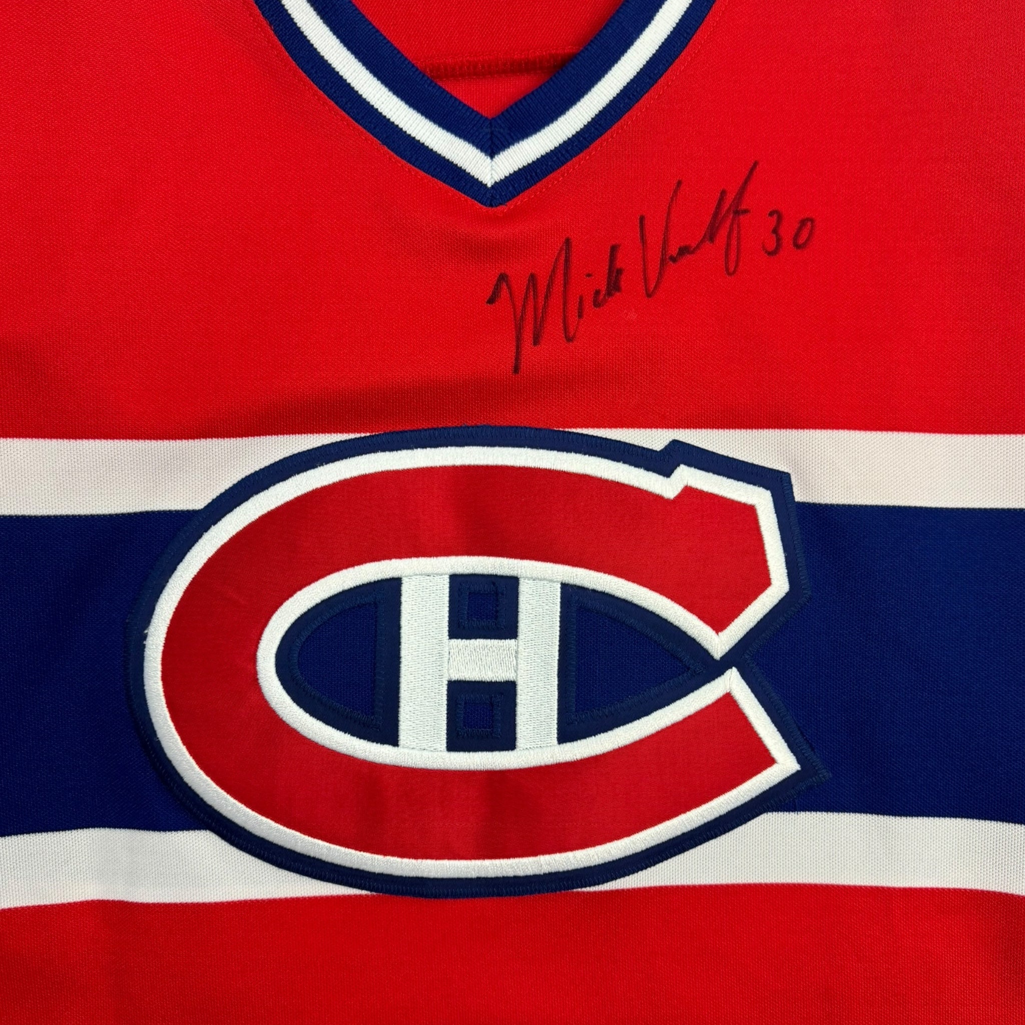 Vintage Starter Montreal Canadians Mick Vukota Signed Jersey