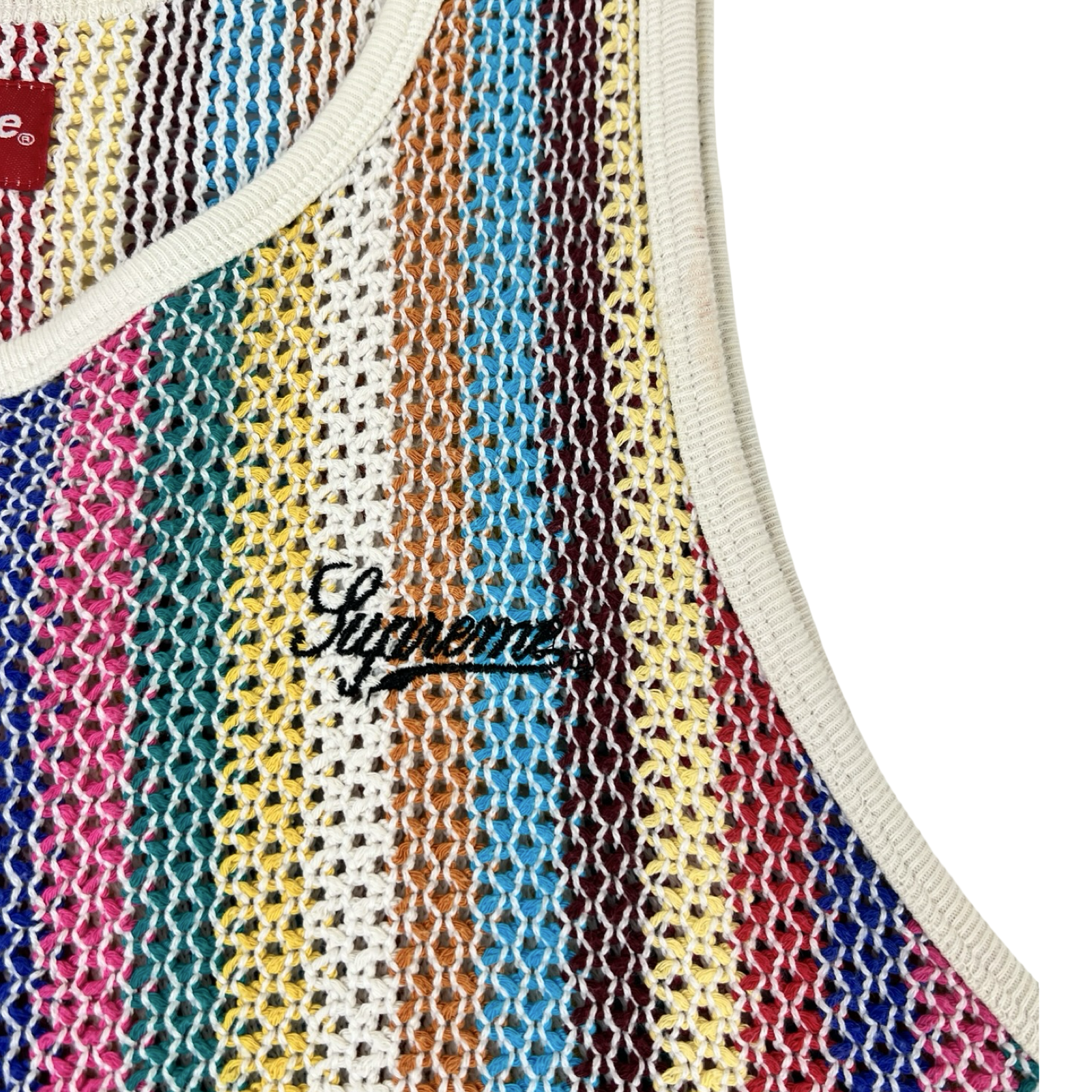 Supreme Knit Stripe Tank Top Multicoloured