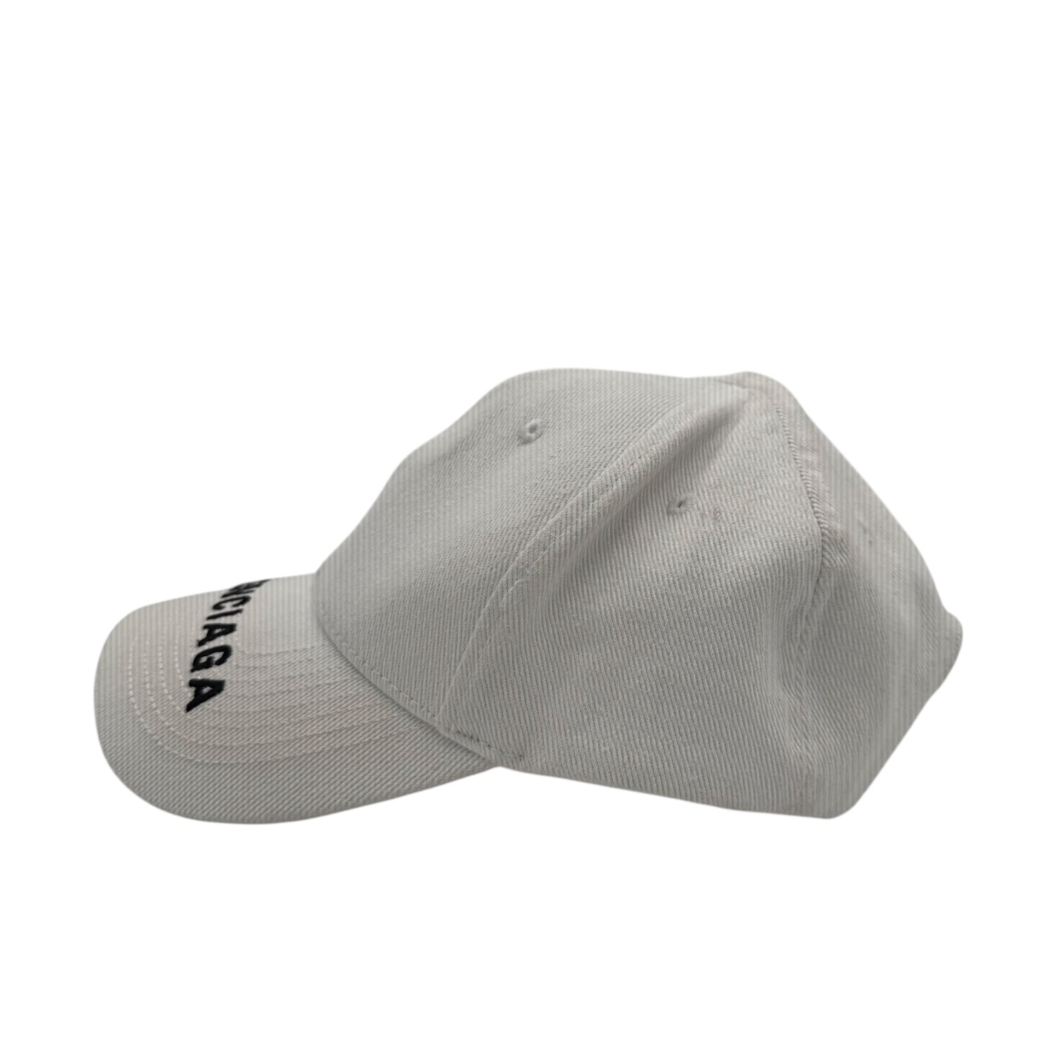 Balenciaga Logo Ball Cap White