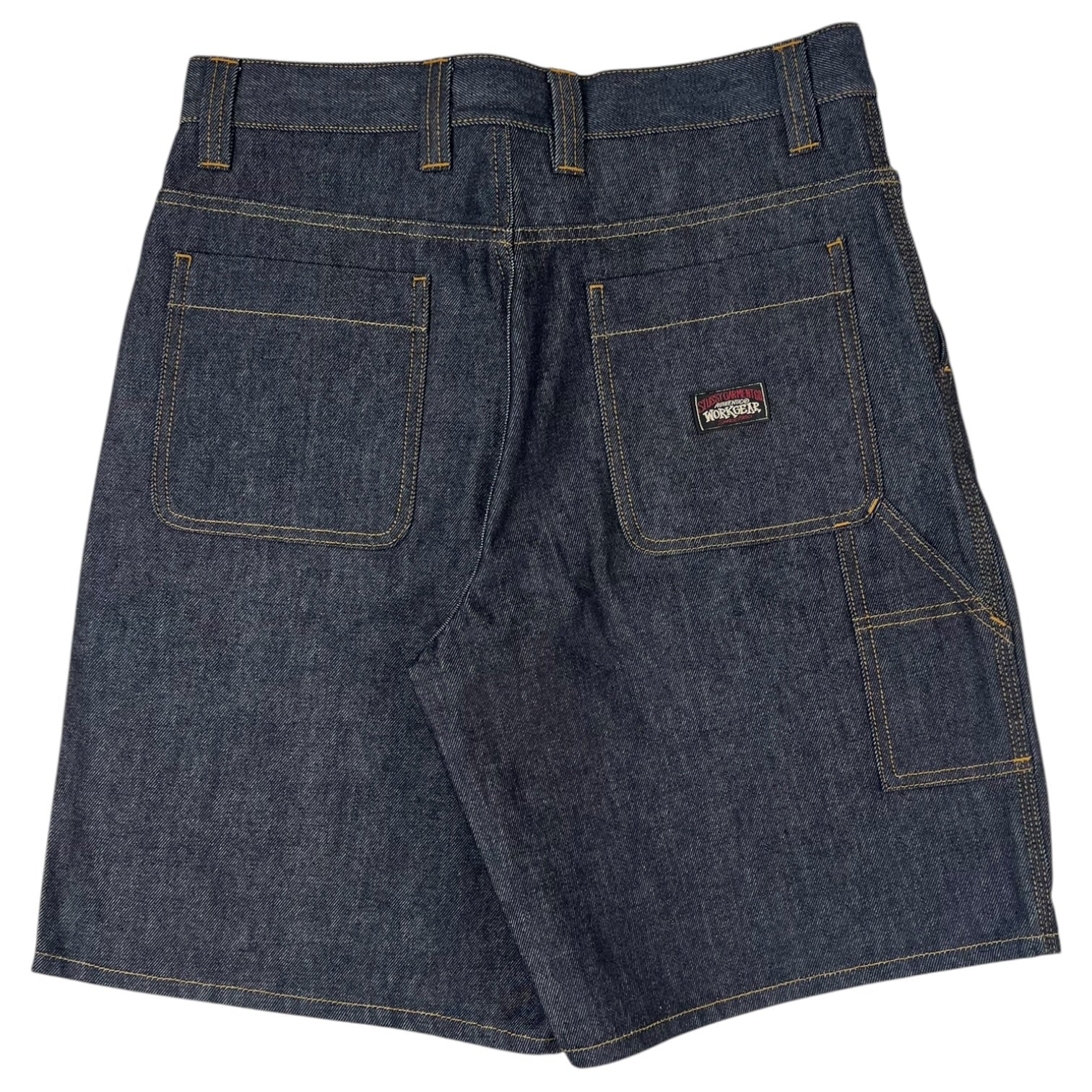 Stussy WorkGear Raw Denim Work Shorts Indigo Wash