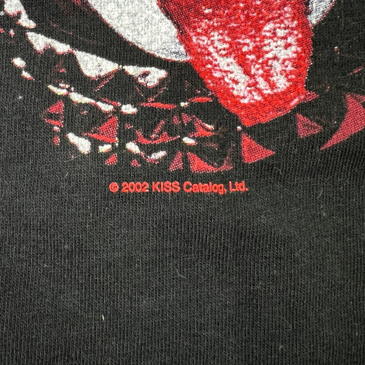 Vintage 2002 Kiss Gene Simmons Face T-Shirt Black