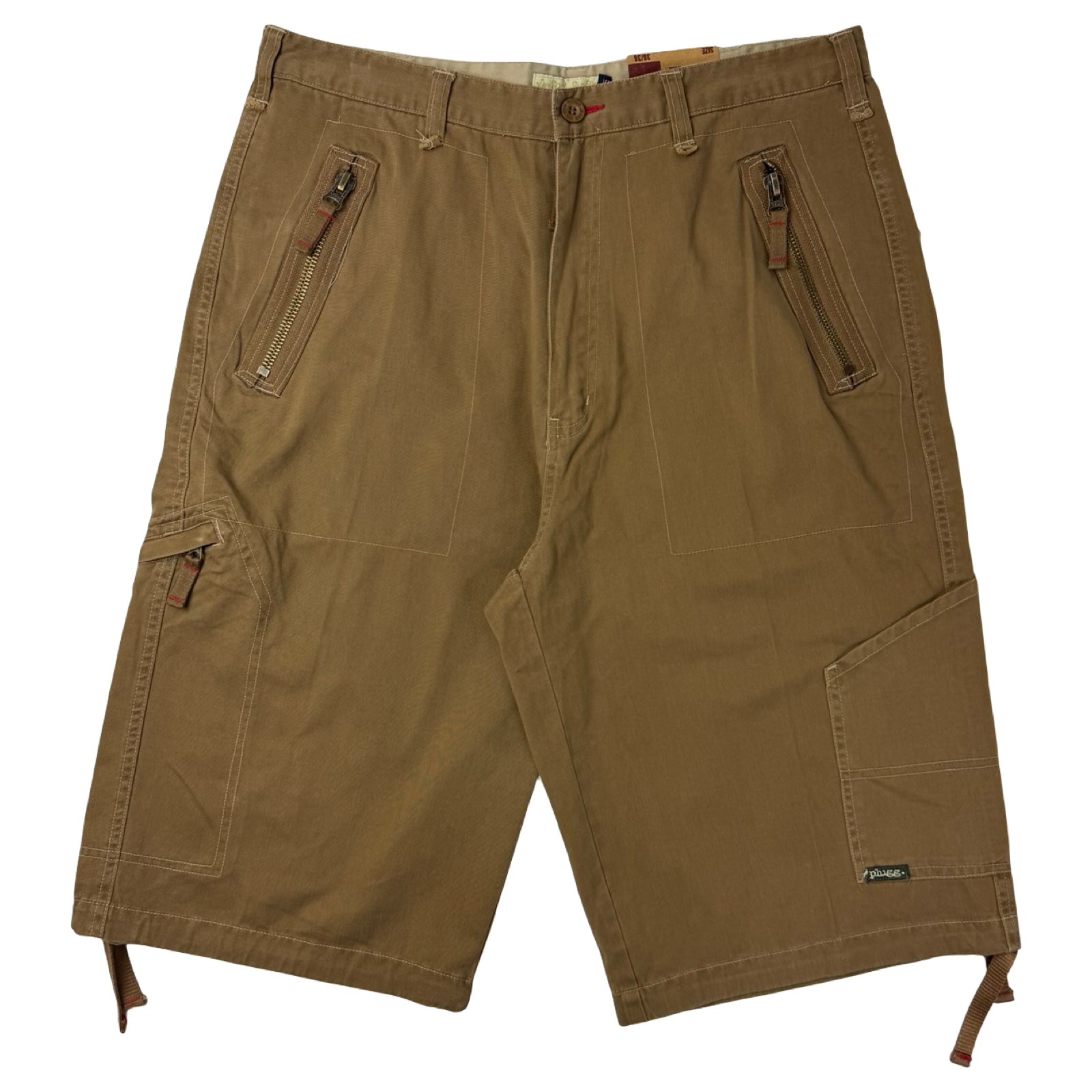 Vintage Soul Surfing Plugg Cargo Shorts Brown